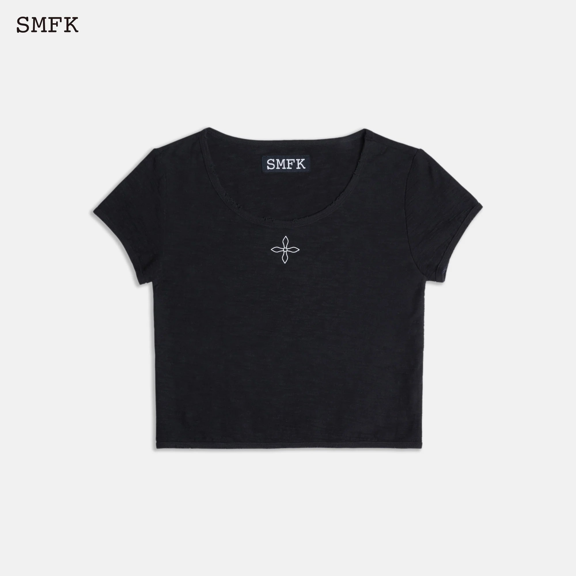 COMPASS BLACK NIGHT FLOWER BIKER TEE SKY BLACK UT002B