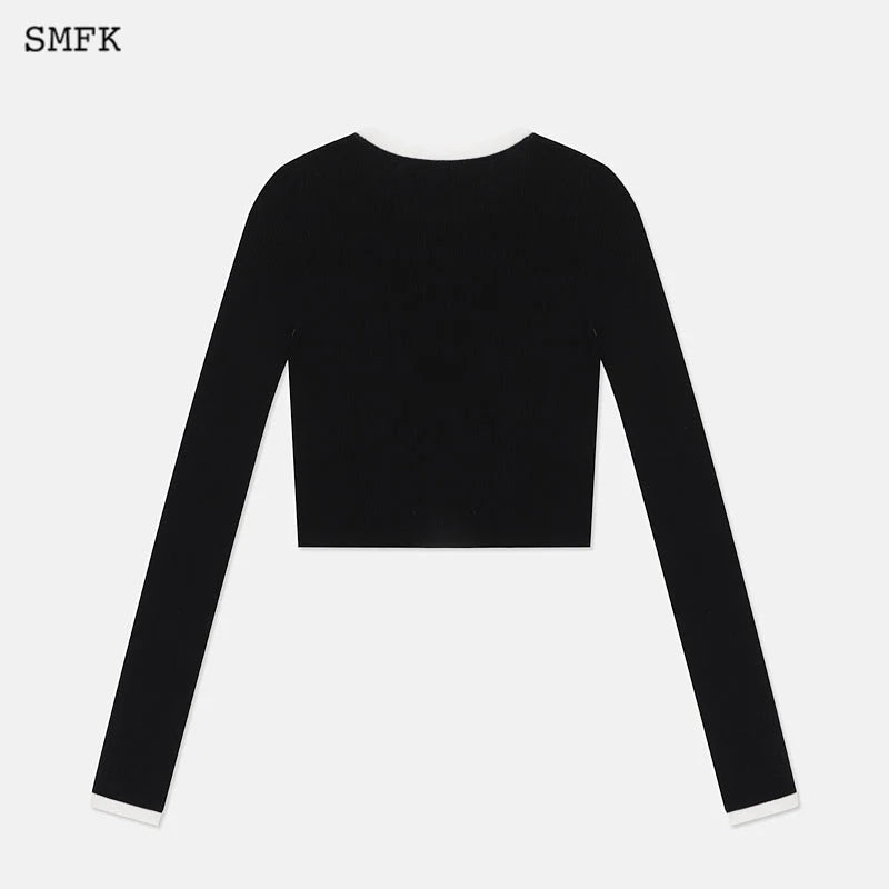 College Classic Woolen Sweater Black