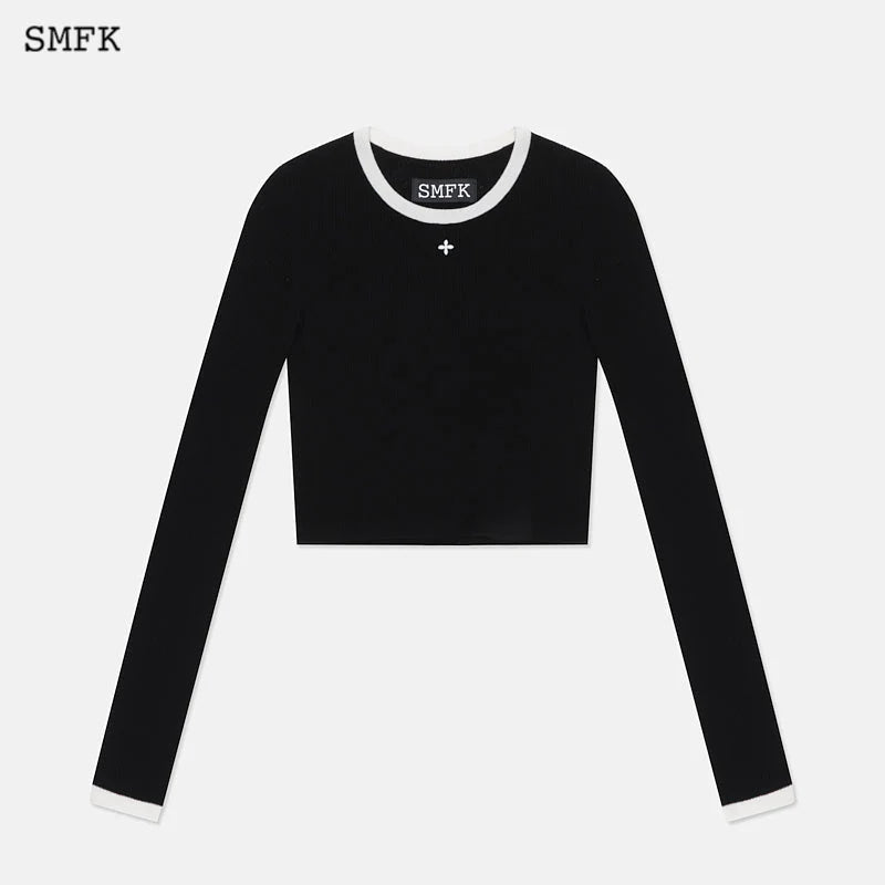 College Classic Woolen Sweater Black