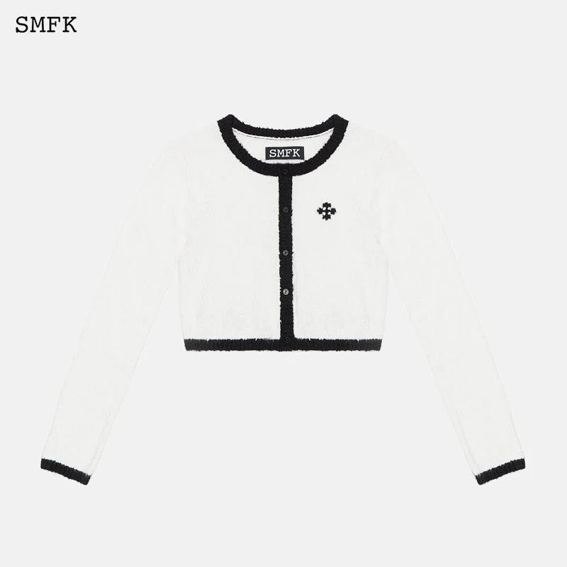 College Classical Knitted Short Cardigan