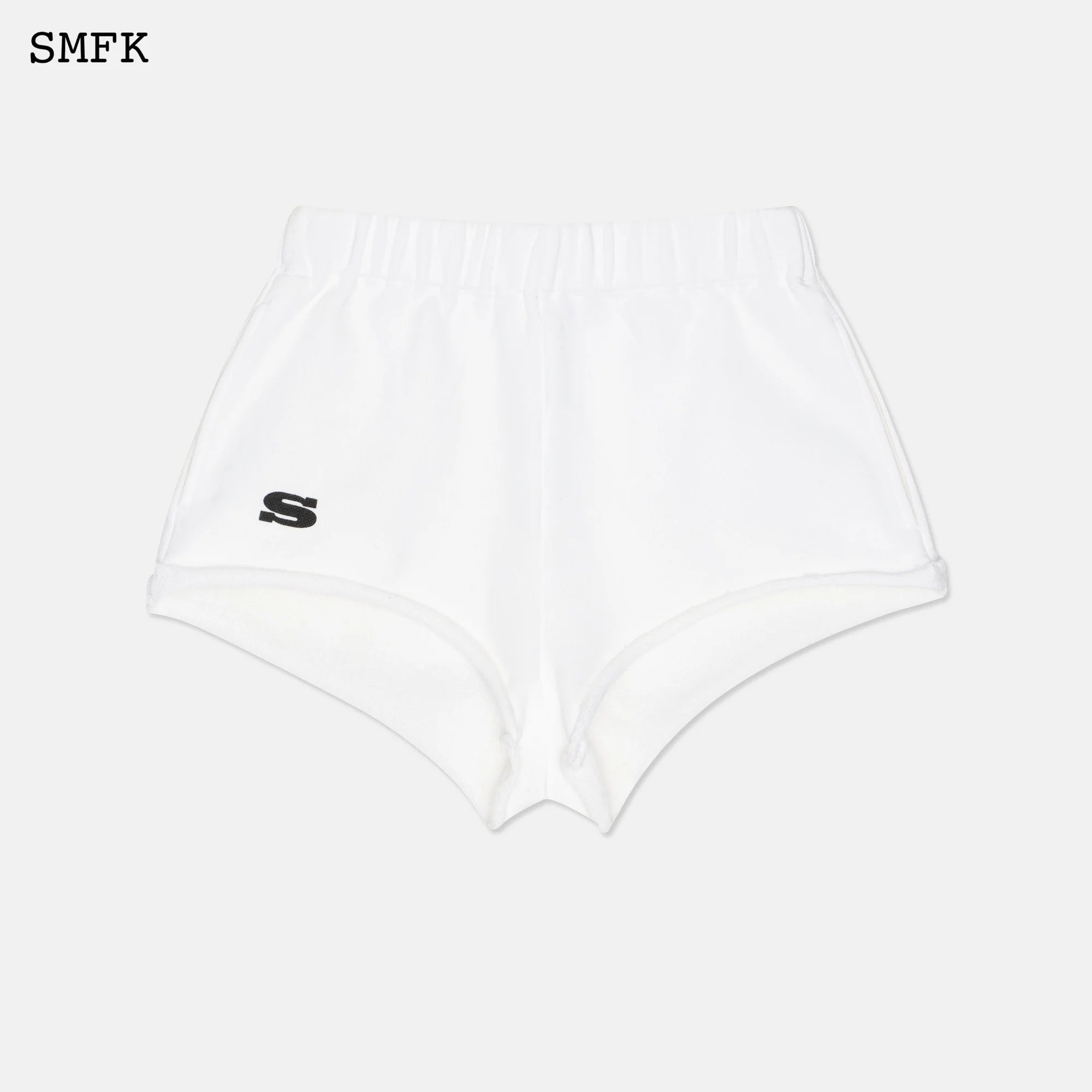 SMFK COMPASS ACADEMY WHITE SHORT JOGGING PANTS