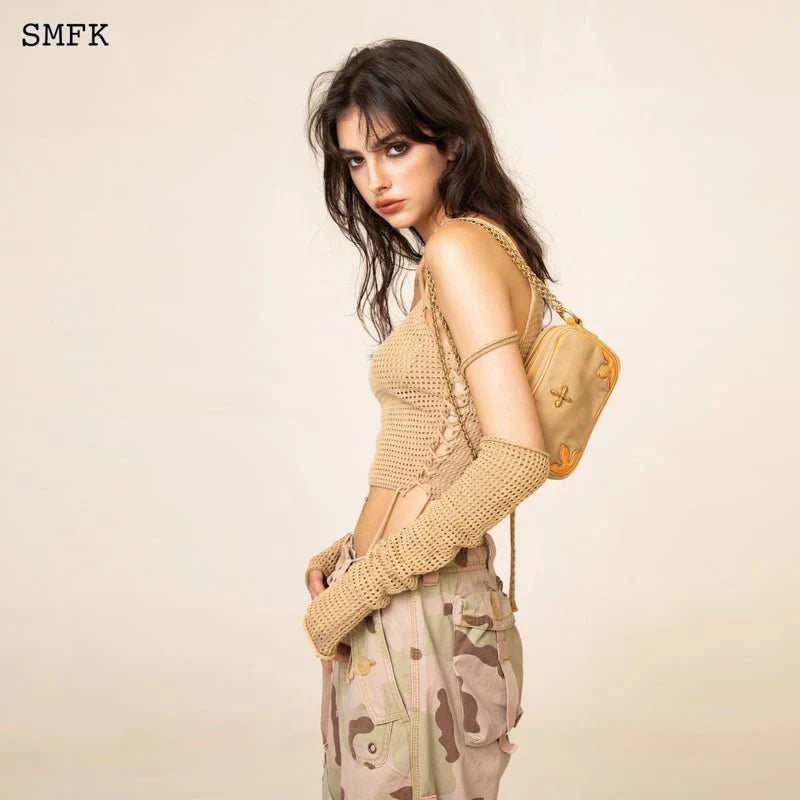 SMFK COMPASS ADVENTURE WHEAT SHOULDER BAG WITH CHAIN B0001FC