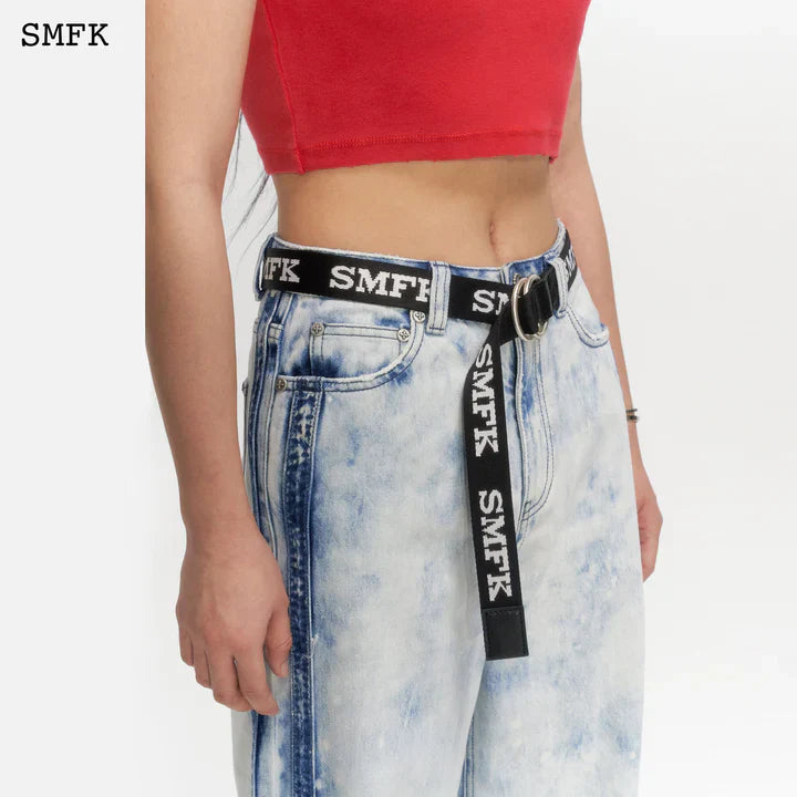 SMFK COMPASS BLACK BUCKLE BELT BLT20B