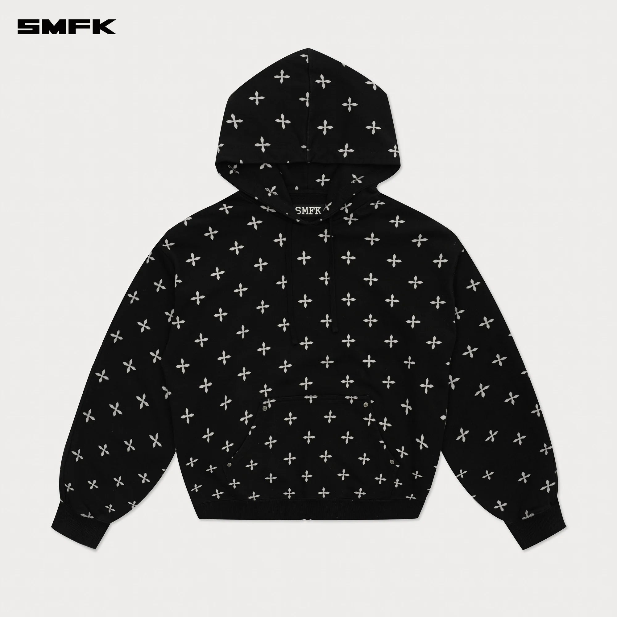 COMPASS BLACK GARDEN OVERSIZE HOODIE