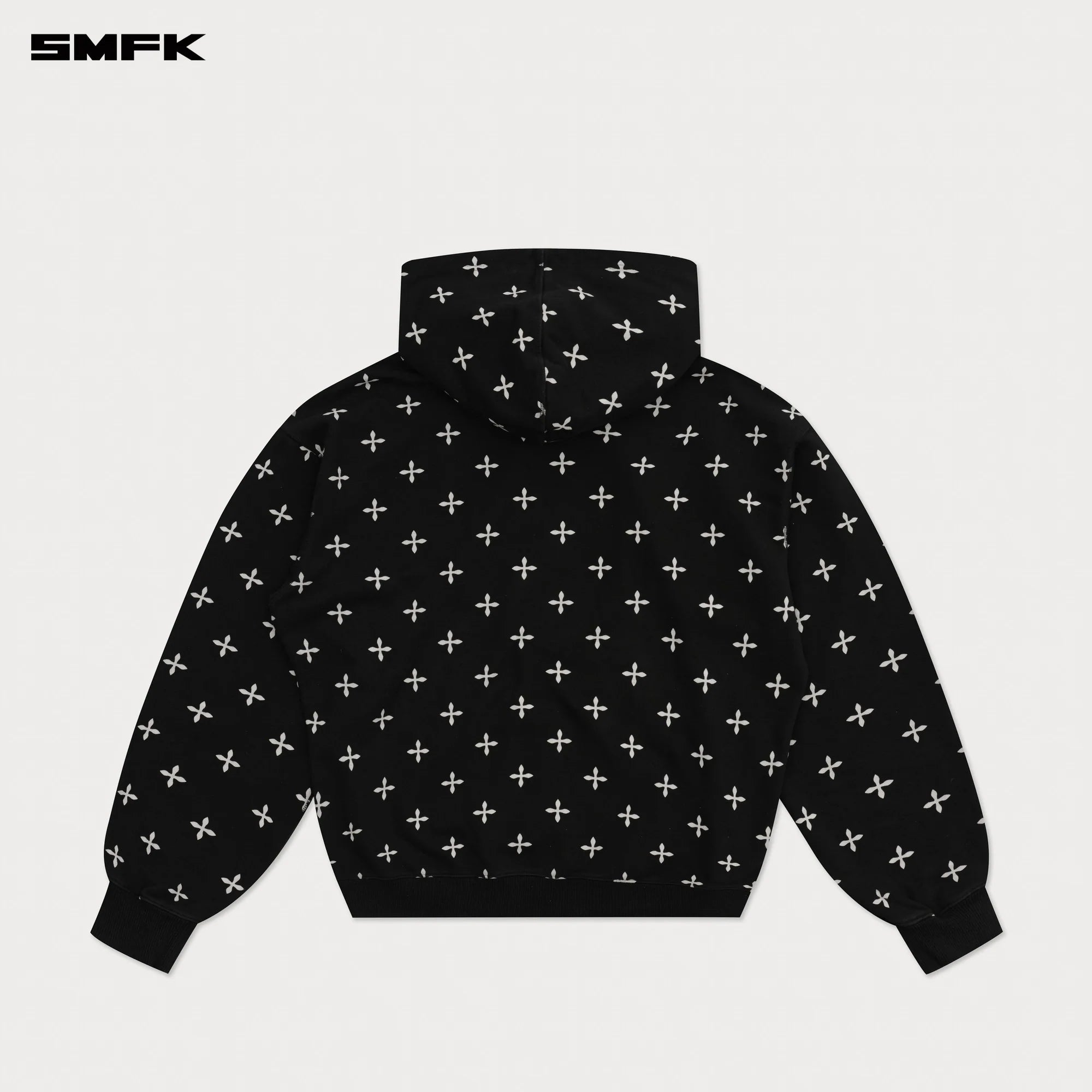 COMPASS BLACK GARDEN OVERSIZE HOODIE