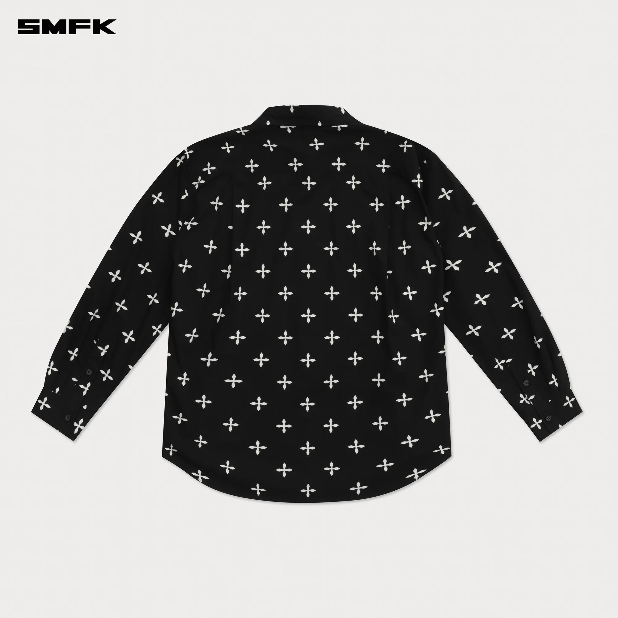 COMPASS BLACK GARDEN OVERSIZE SHIRT