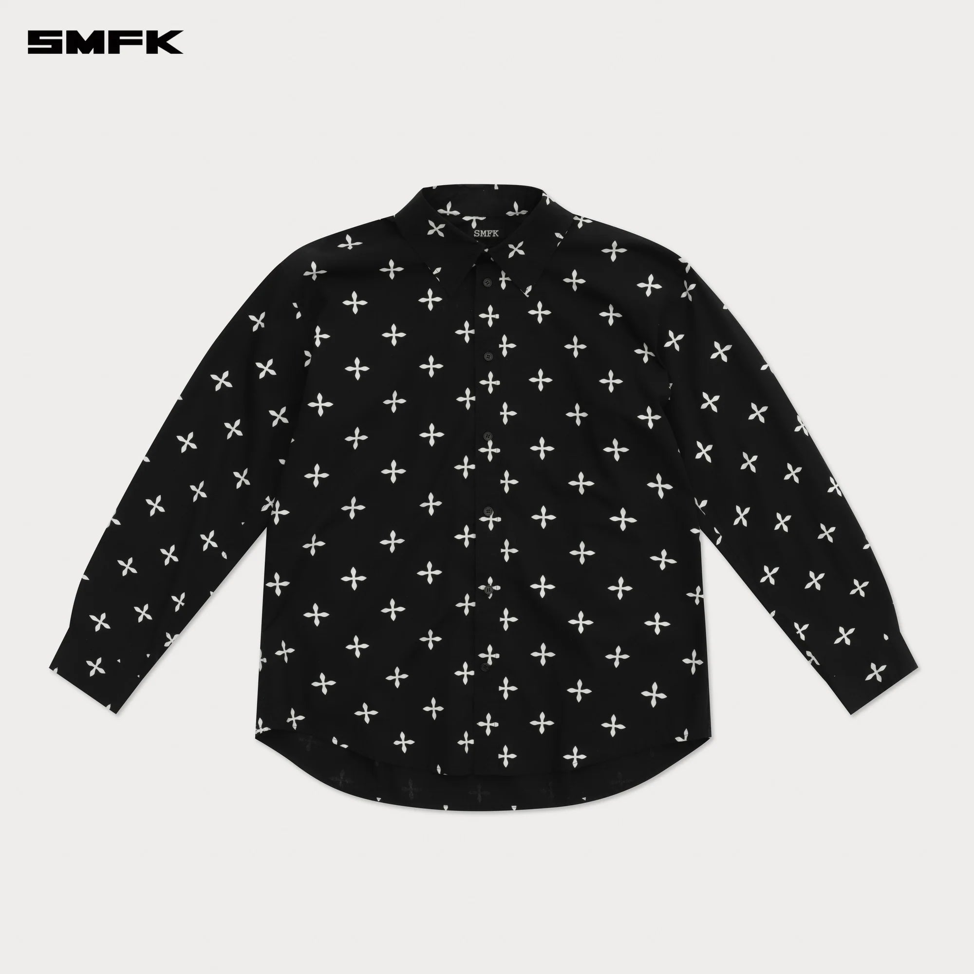 COMPASS BLACK GARDEN OVERSIZE SHIRT