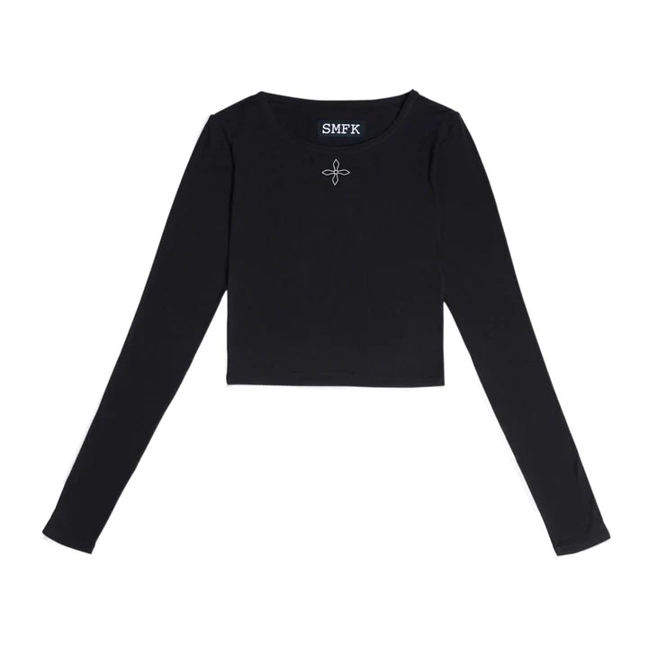 SMFK COMPASS BLACK NIGHT FLOWER DANCE FLEECE MIDNIGHT BLACK ULS04B