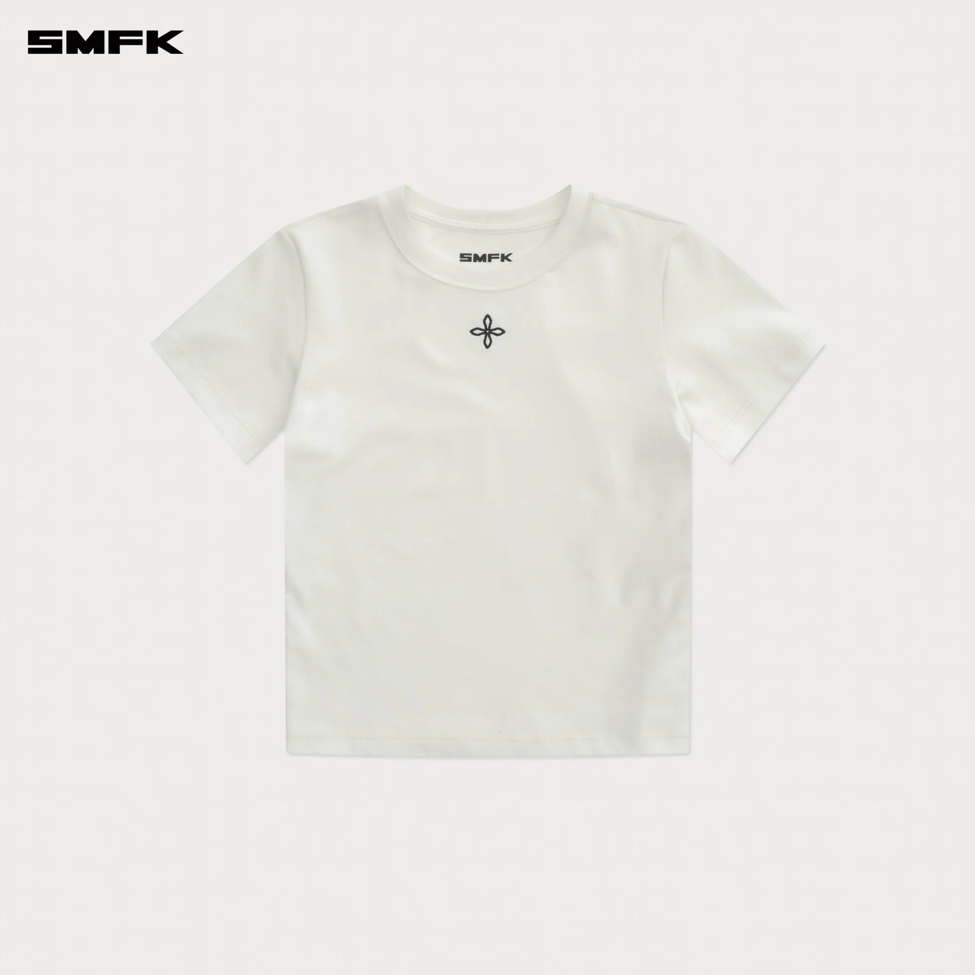 COMPASS CLASSIC CROSS CHAIN WHITE SLIM FIT SPORTS TEE