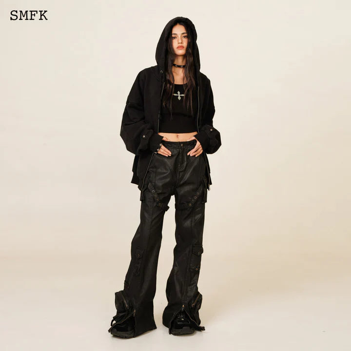 SMFK COMPASS CLASSIC CROSS HOODIE BLACK JACKET