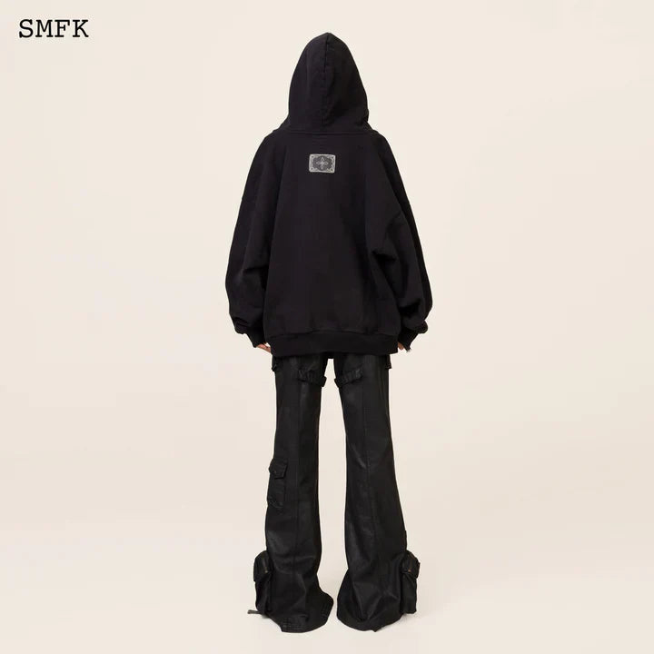 SMFK COMPASS CLASSIC CROSS HOODIE BLACK JACKET
