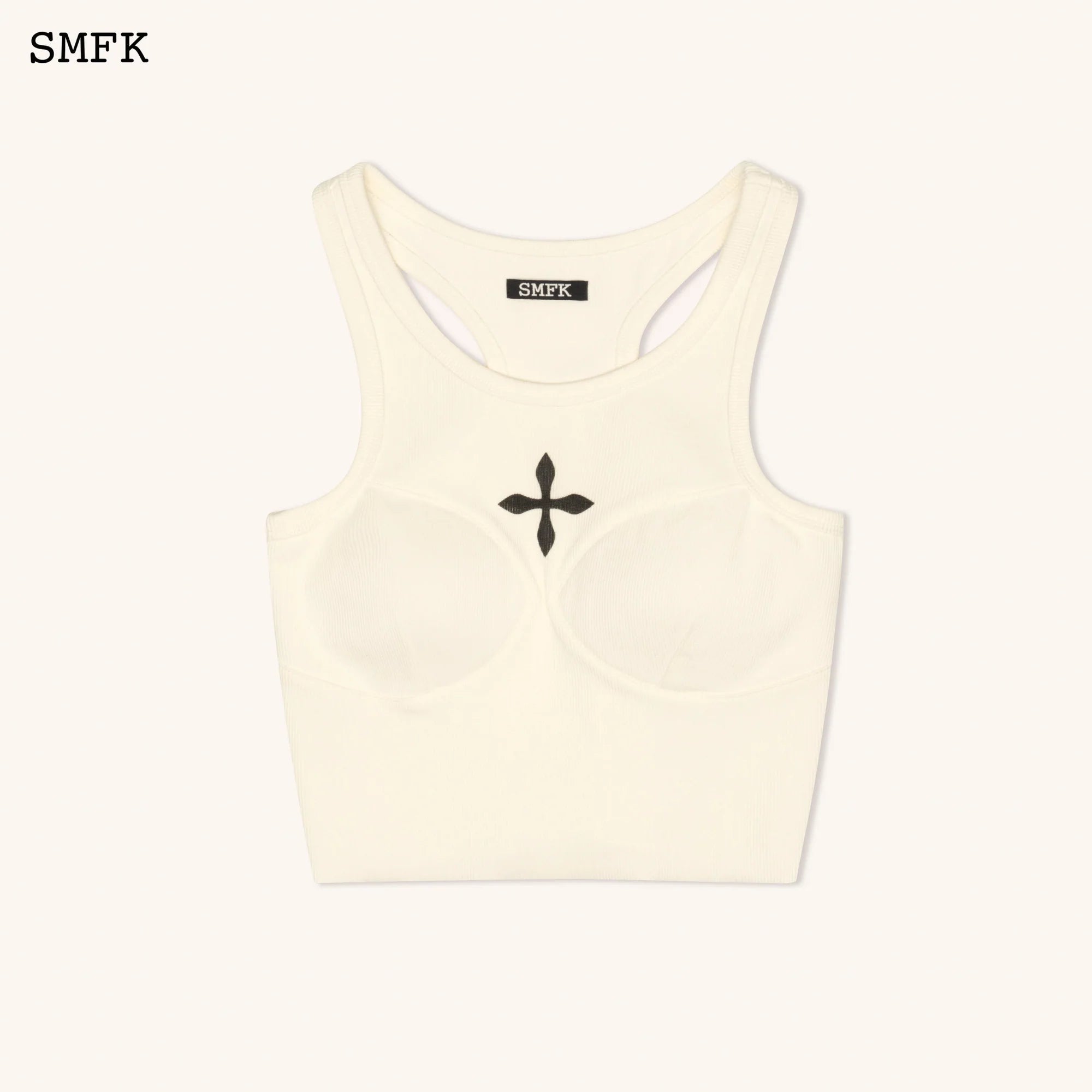 Compass Classic Cross Rider Vest Top In White UTK13W