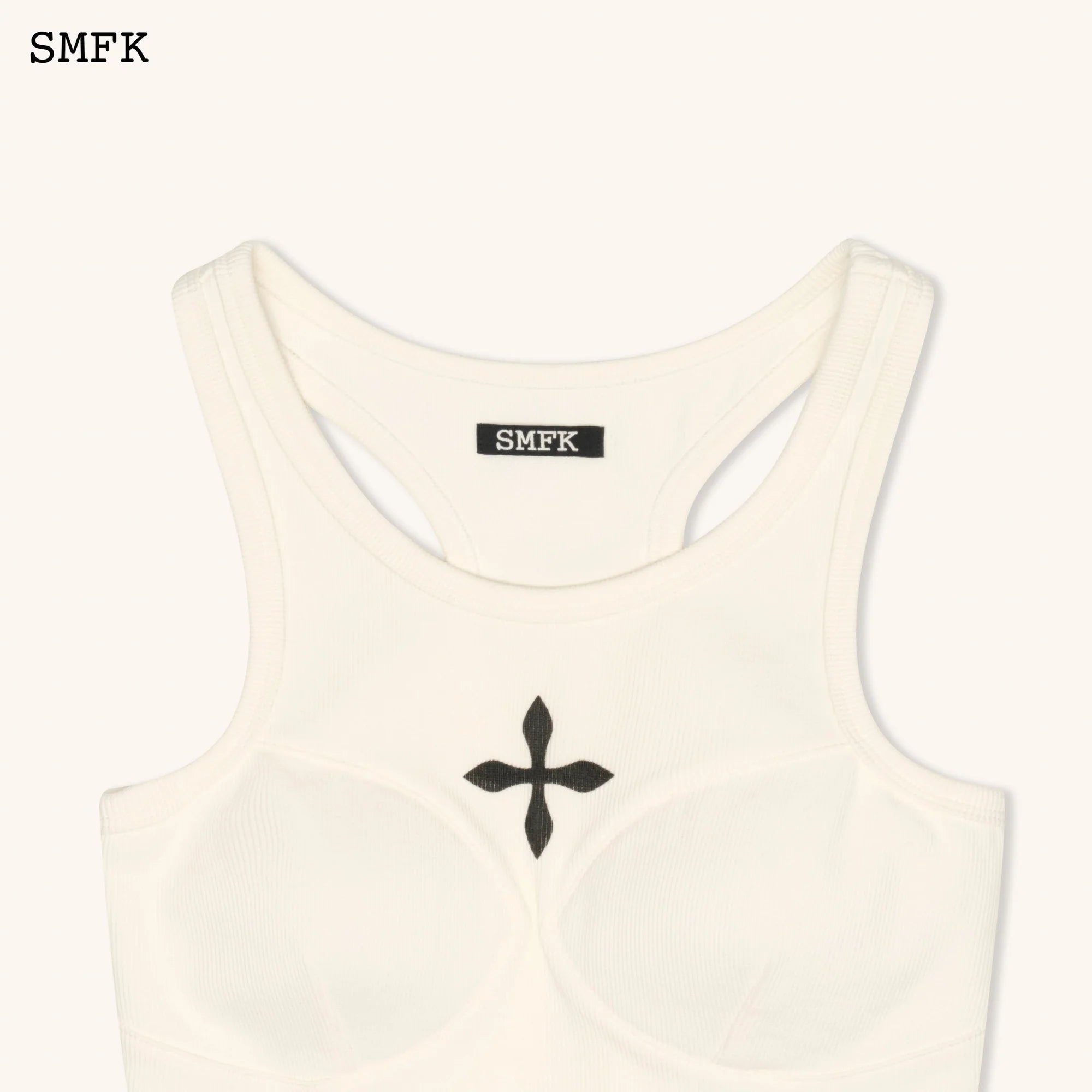 Compass Classic Cross Rider Vest Top In White UTK13W