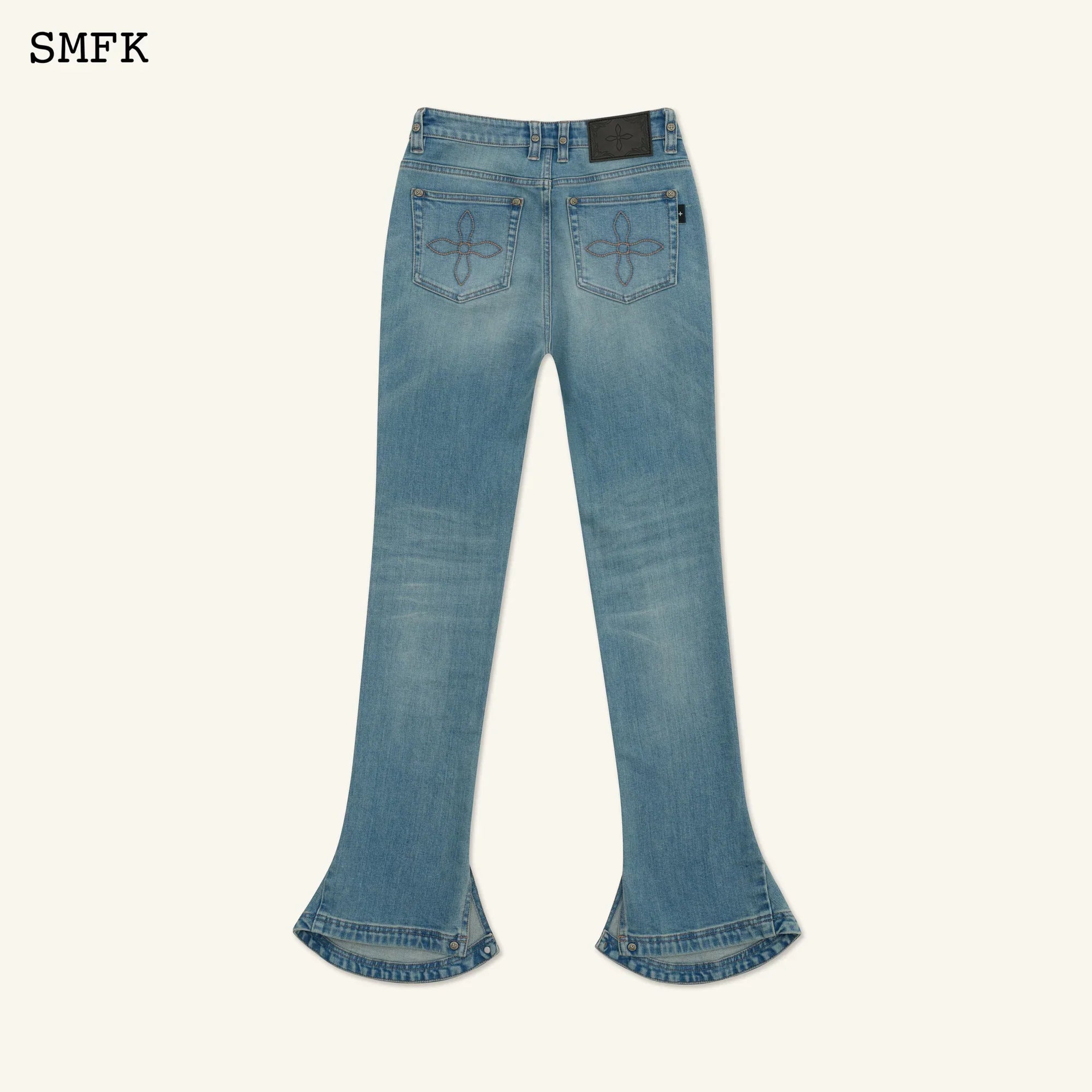 COMPASS CLASSIC HORSESHOE FLARED JEANS BLUE