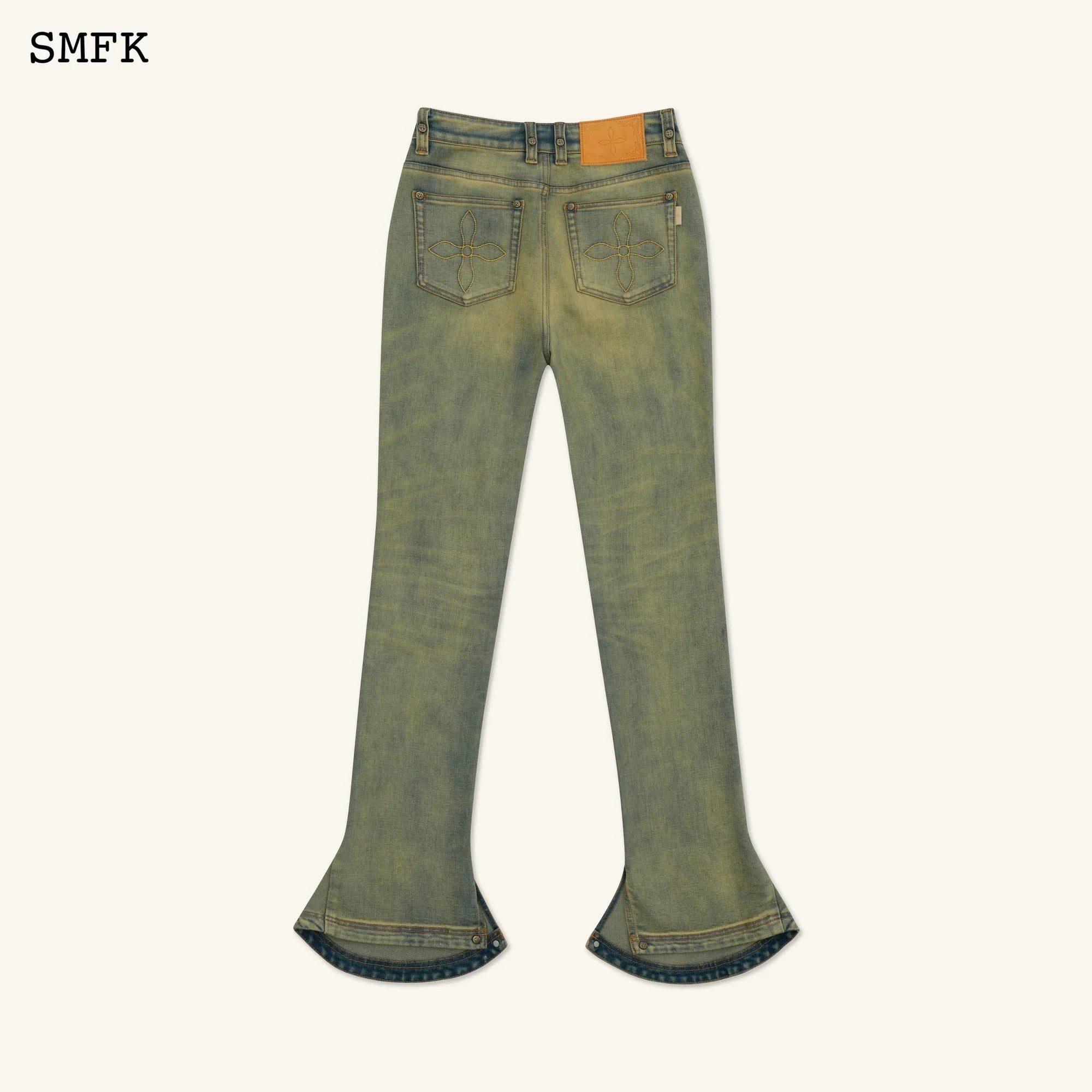 COMPASS CLASSIC HORSESHOE FLARED JEANS CHEESE