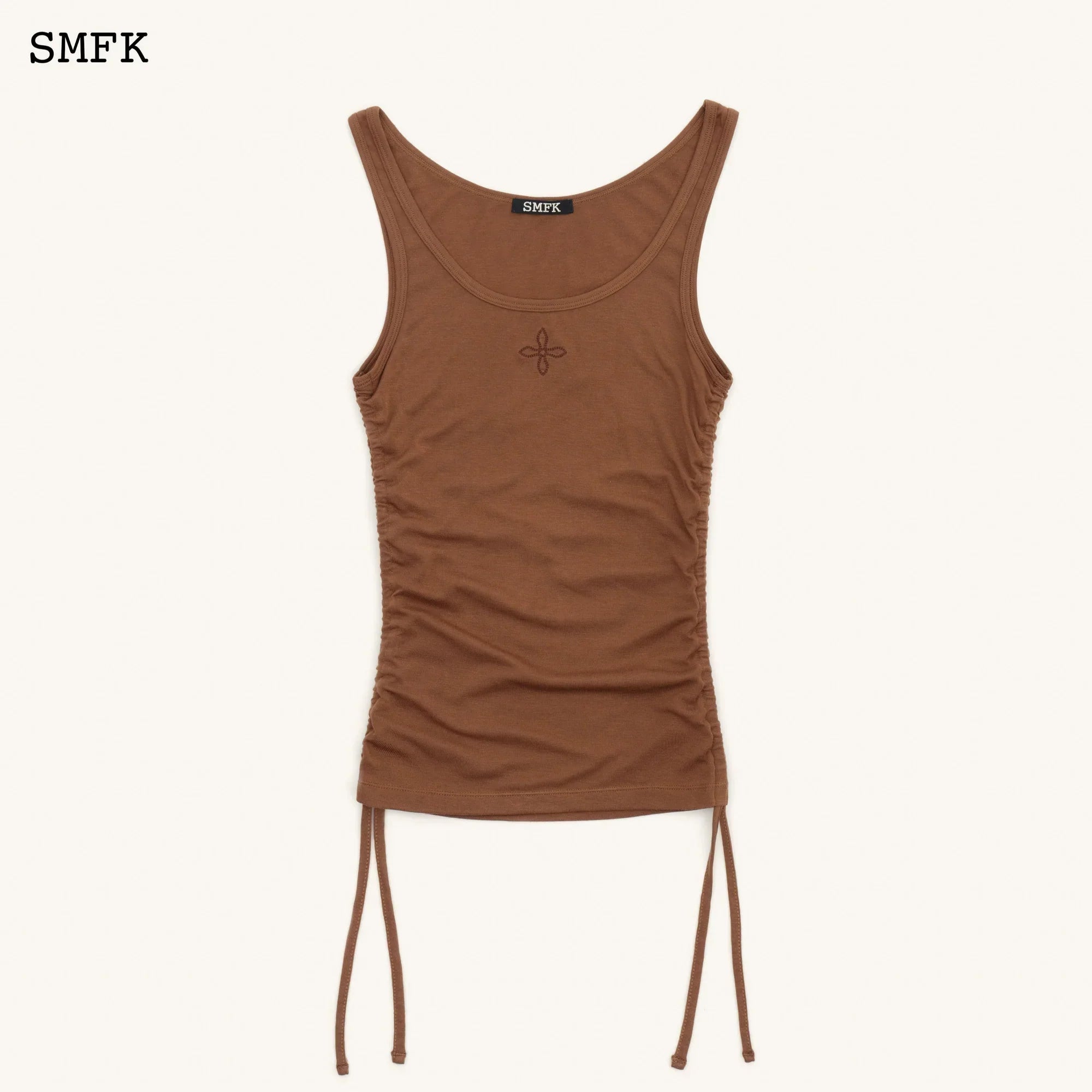 COMPASS CLASSIC SHUTTER SPORTY VEST IN BROWN