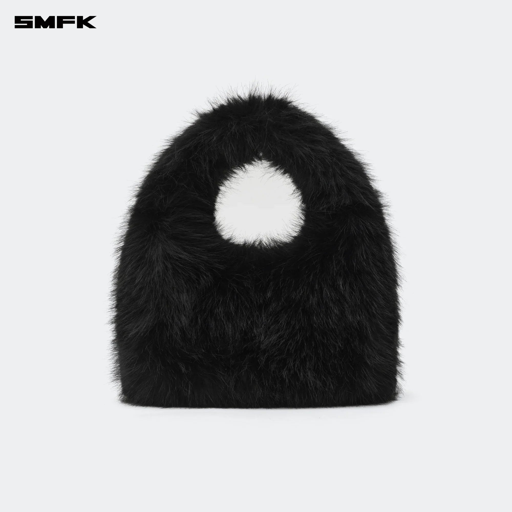 SMFK COMPASS COBBLE SMALL BAG IN BLACK