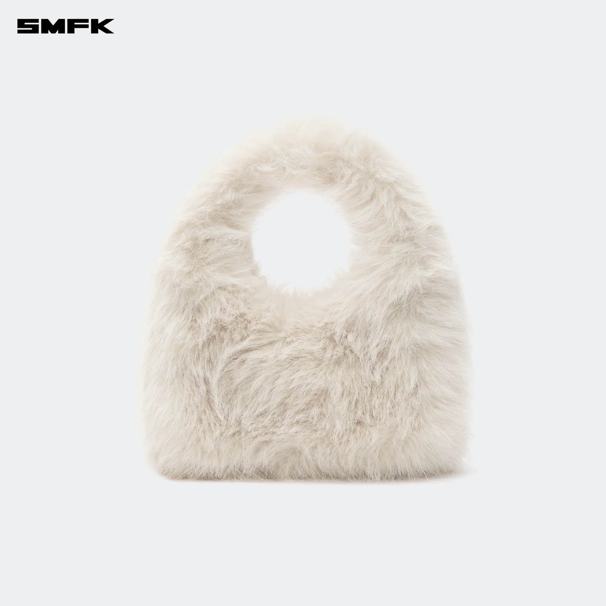 SMFK COMPASS COBBLE SMALL BAG IN CREAM