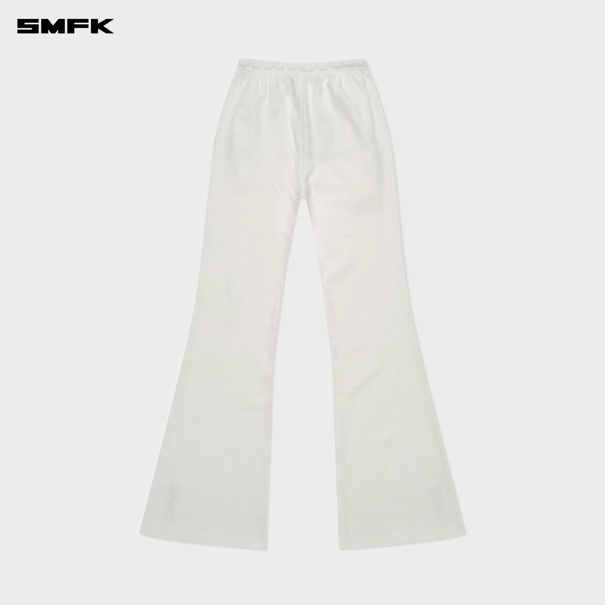 COMPASS CROSS CLASSIC FLARED TRACK PANTS IN WHITE