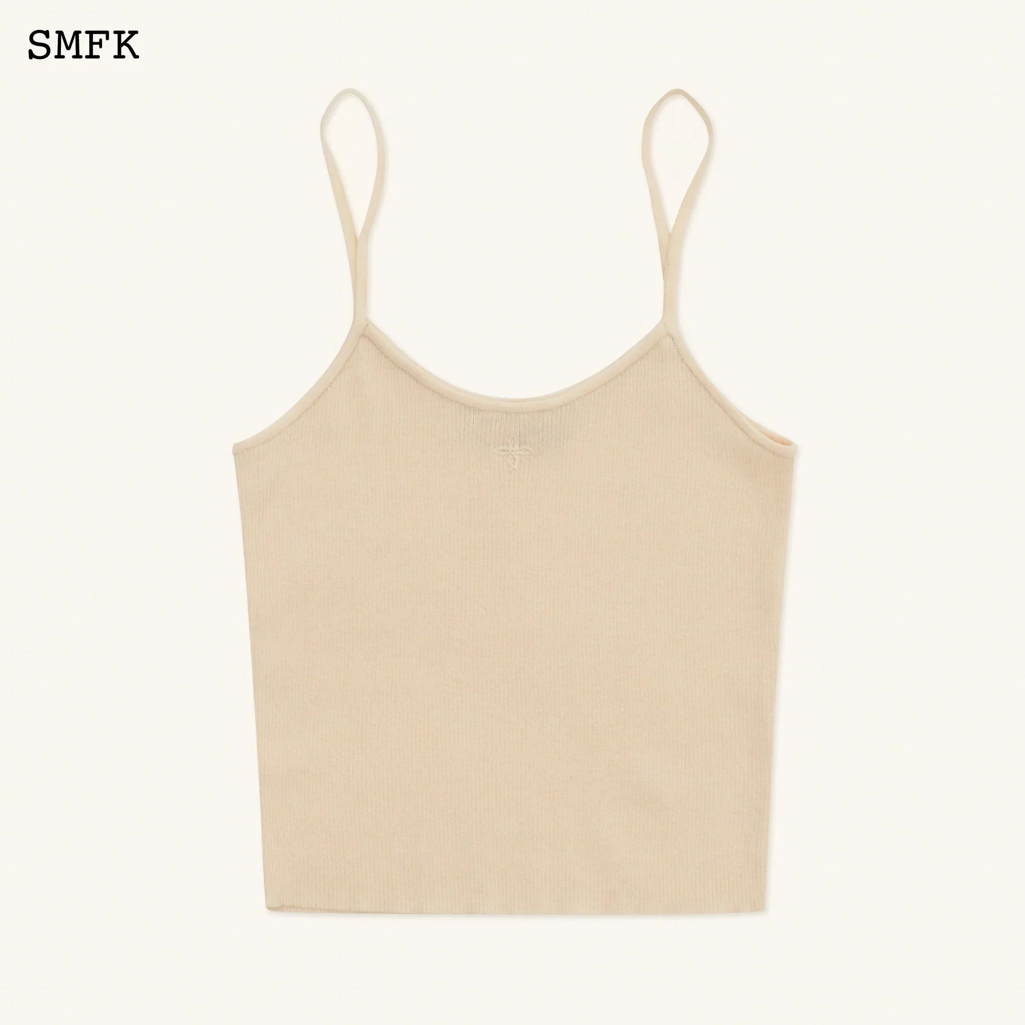COMPASS CROSS CLASSIC KNITTED VEST TOP WHITE