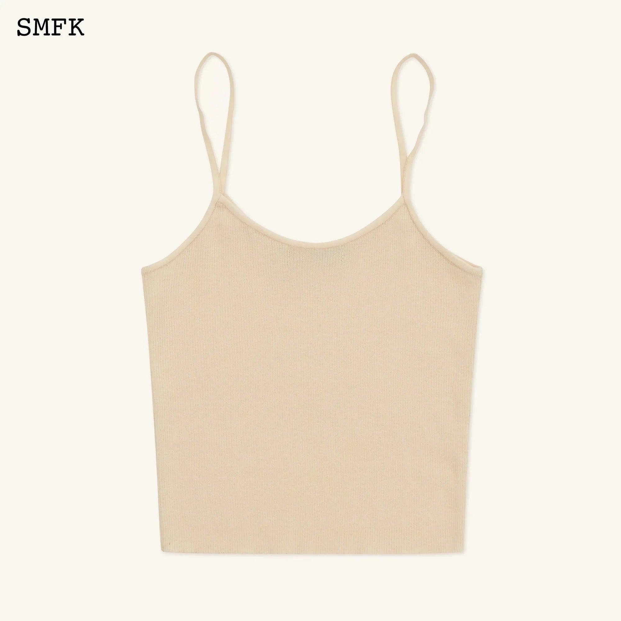 COMPASS CROSS CLASSIC KNITTED VEST TOP WHITE