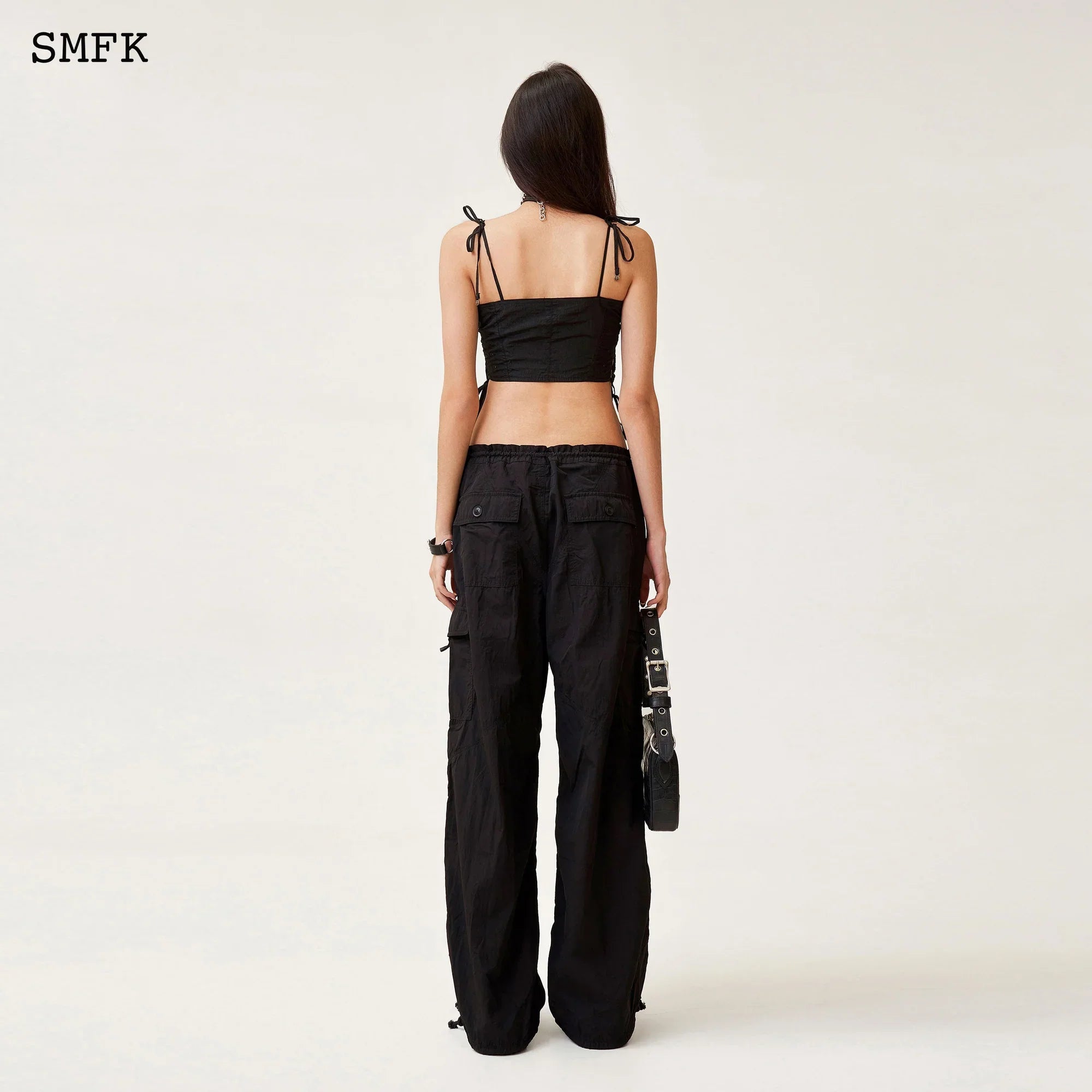 SMFK COMPASS CROSS CLASSIC PARATROOPER PANTS IN BLACK