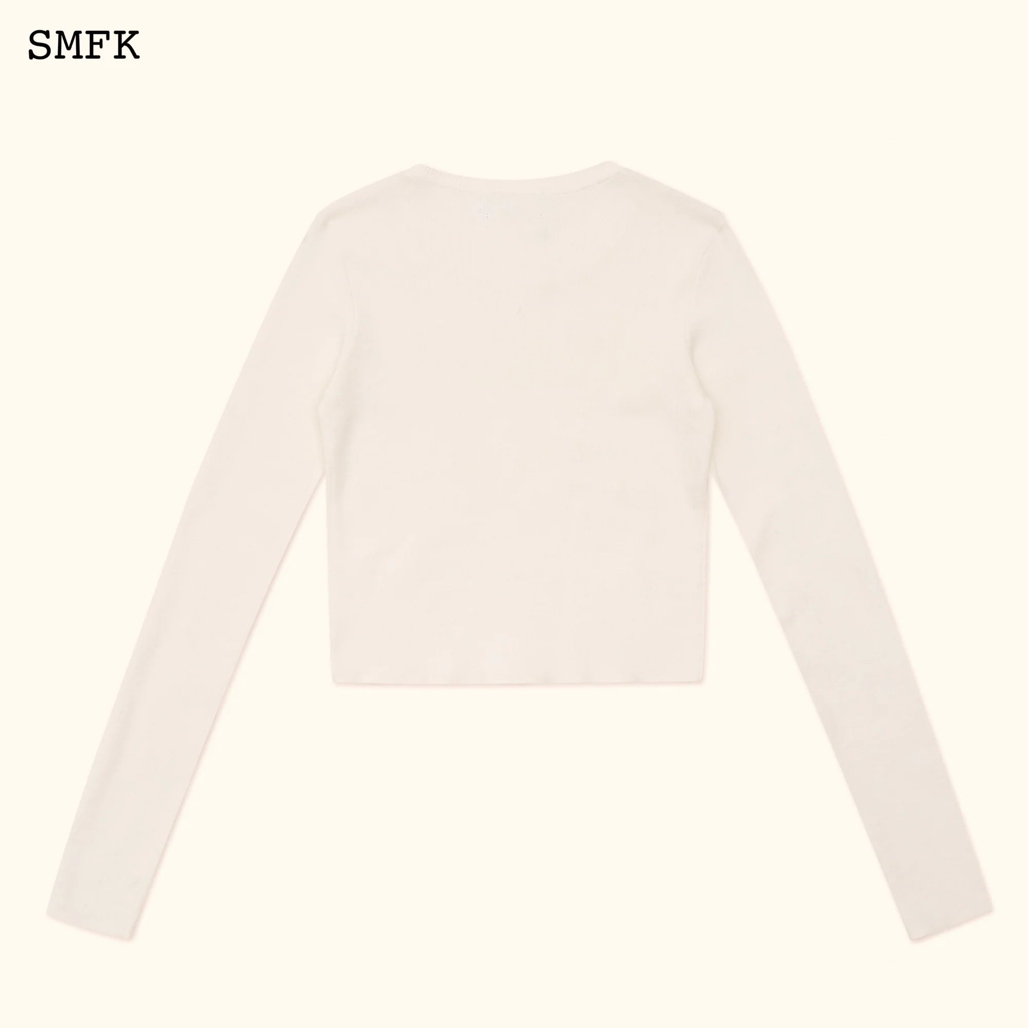 Compass Cross Classic Riding Knitted Top In White