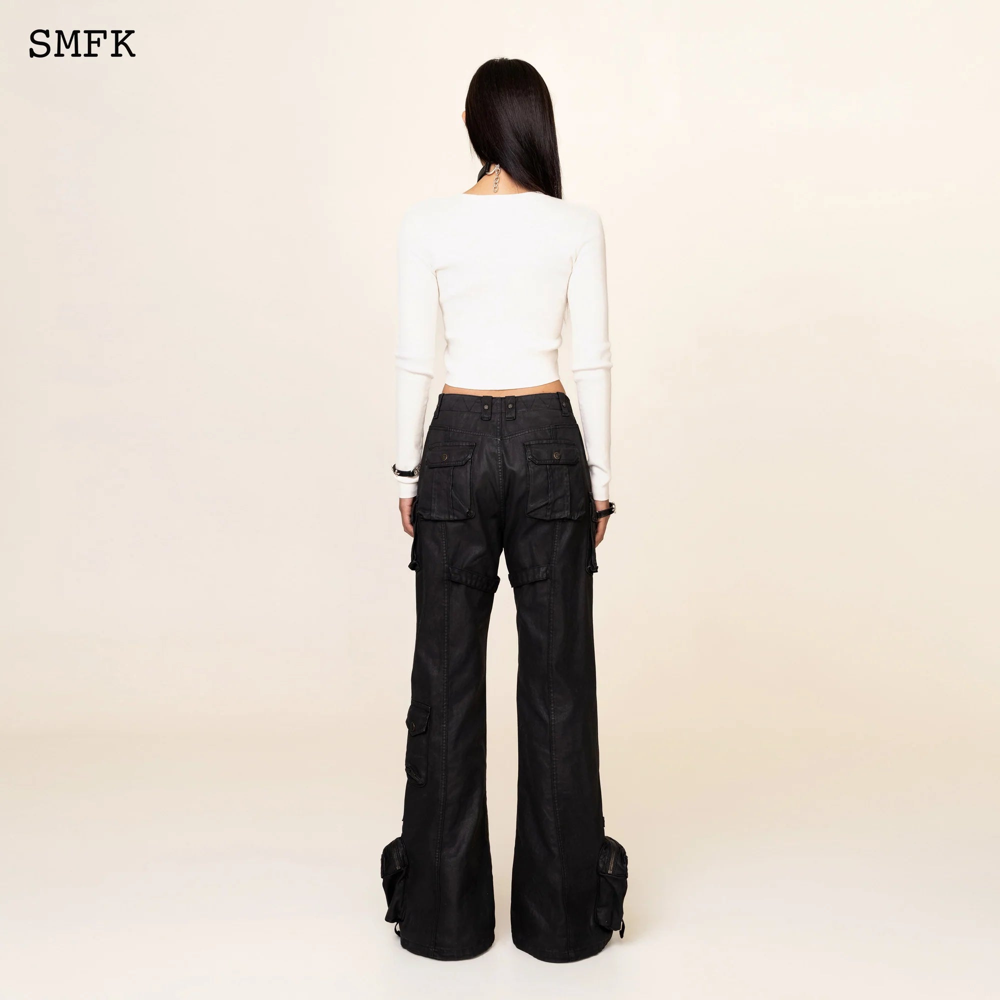 Compass Cross Classic Riding Knitted Top In White