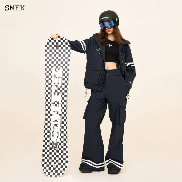 SMFK COMPASS CROSS DNA SKI SNOW JACKET IN BLACK WSG01B