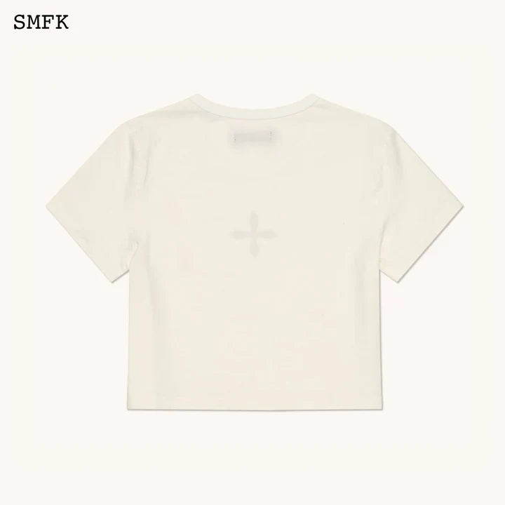 COMPASS CROSS SPORT TIGHTS TEE IN WHITE UT001W1