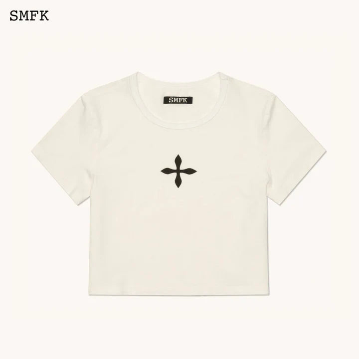 COMPASS CROSS SPORT TIGHTS TEE IN WHITE UT001W1