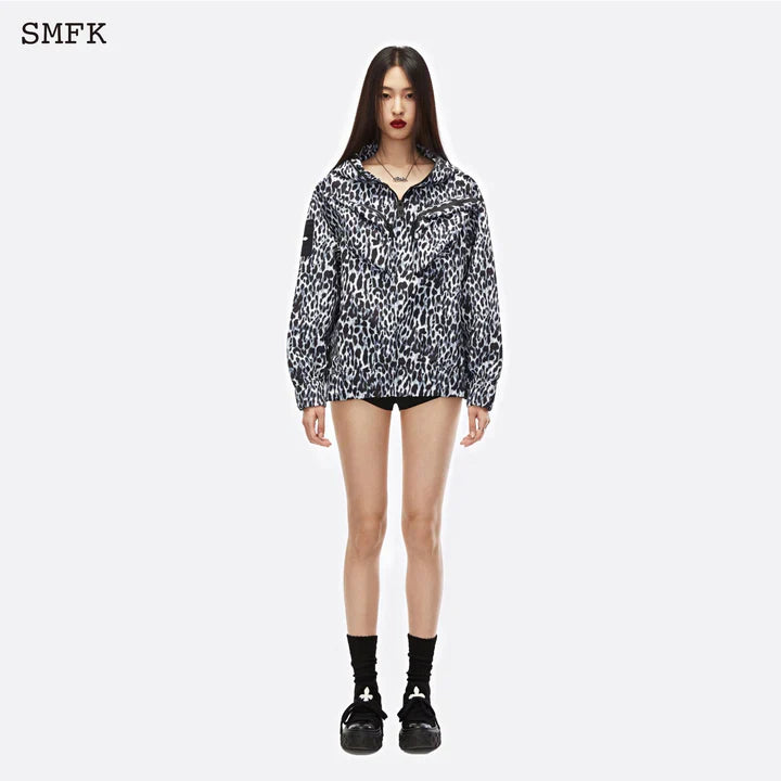 COMPASS CRUCIFIX GHOST HOODIE SNOW LEOPARD CH013LGP