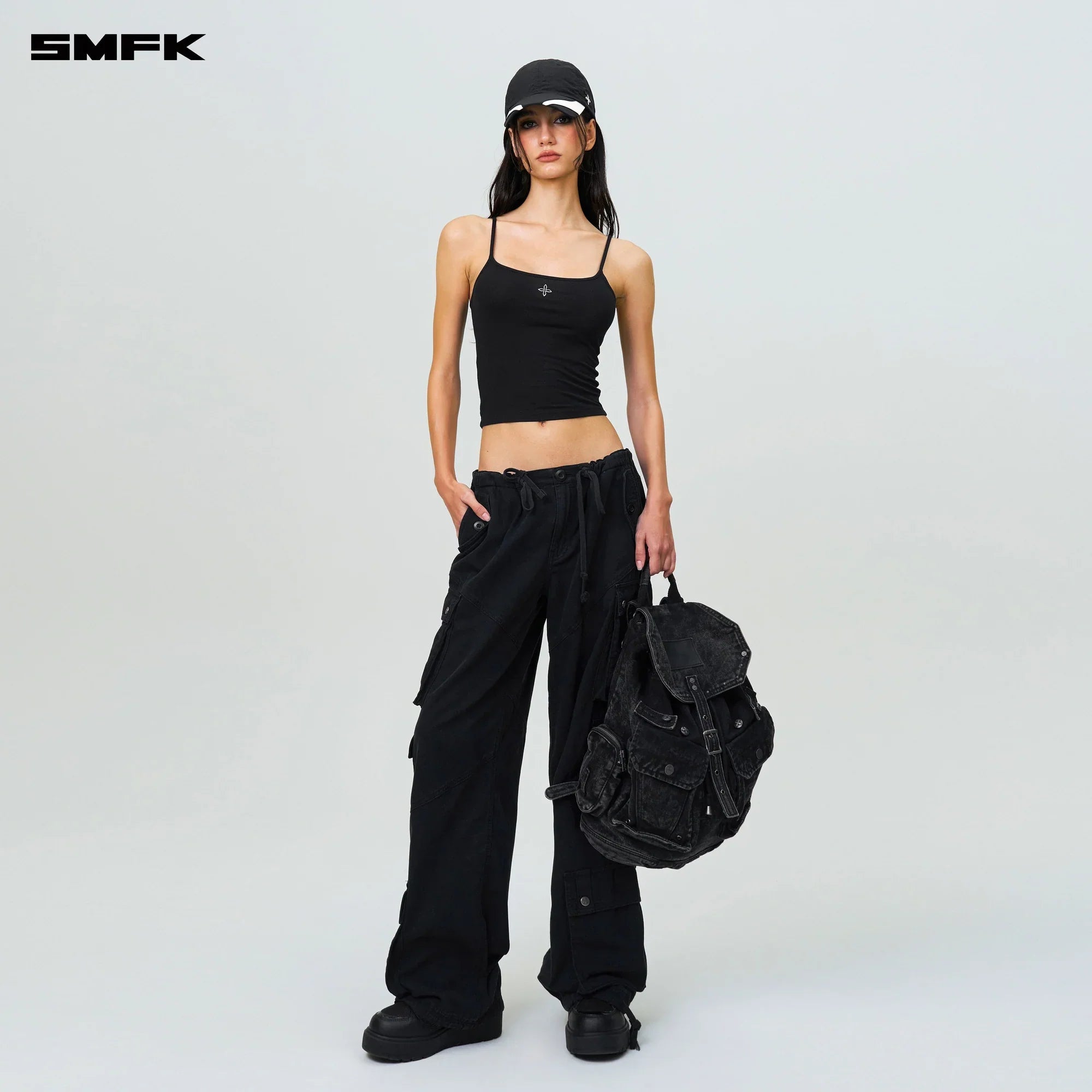 COMPASS CYBER TARPAN RETRO PARATROOPER PANTS BLACK
