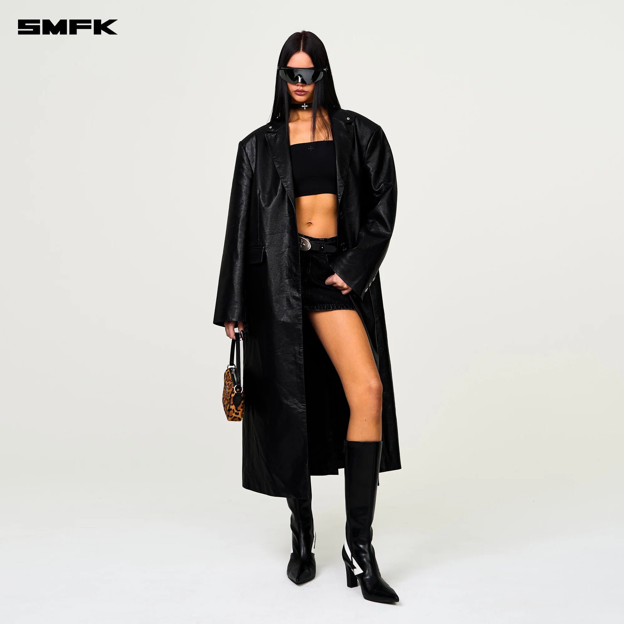 COMPASS DESIGNER CYBER TRENCH COAT