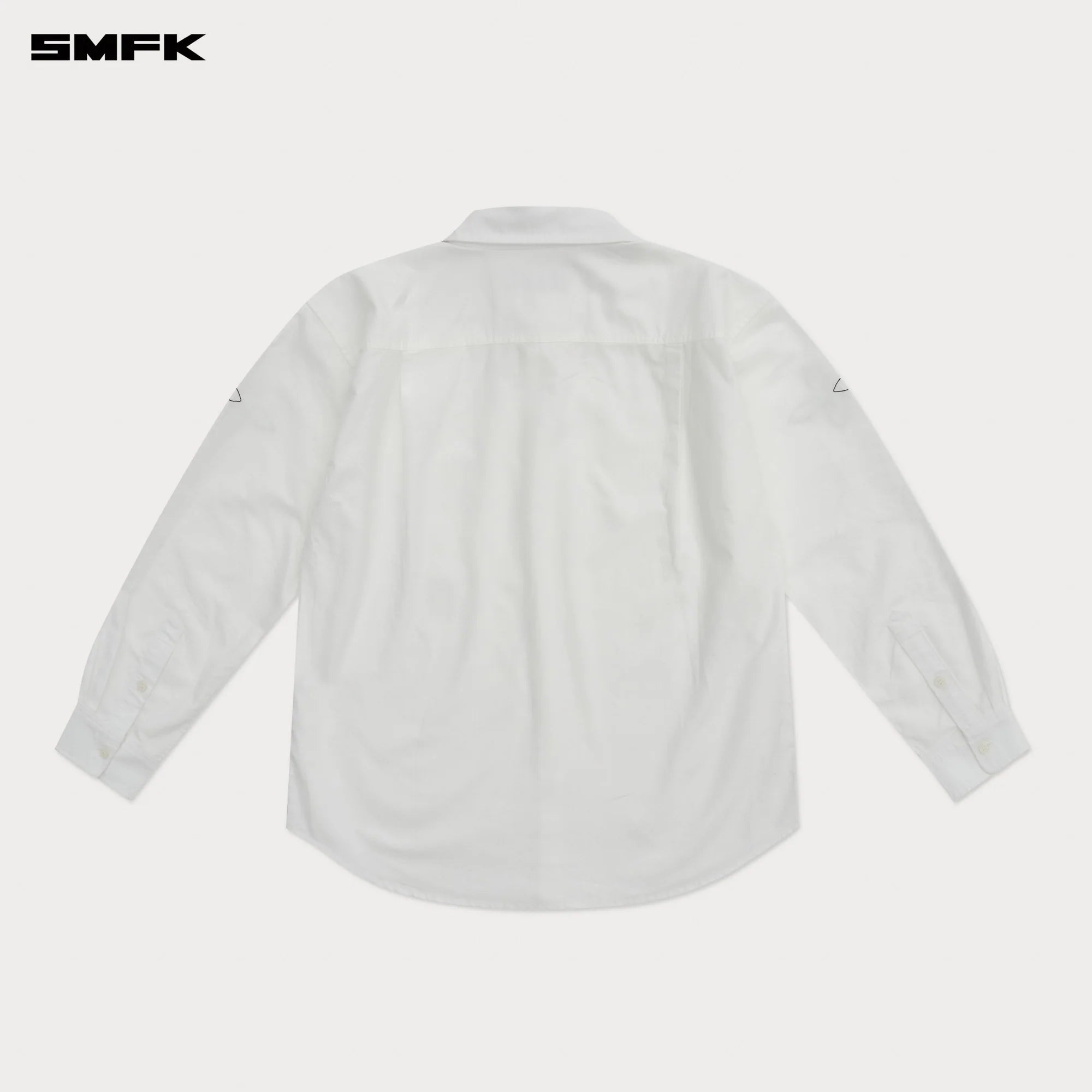 COMPASS DESIGNER OVERSIZE SHIRT IN WHITE