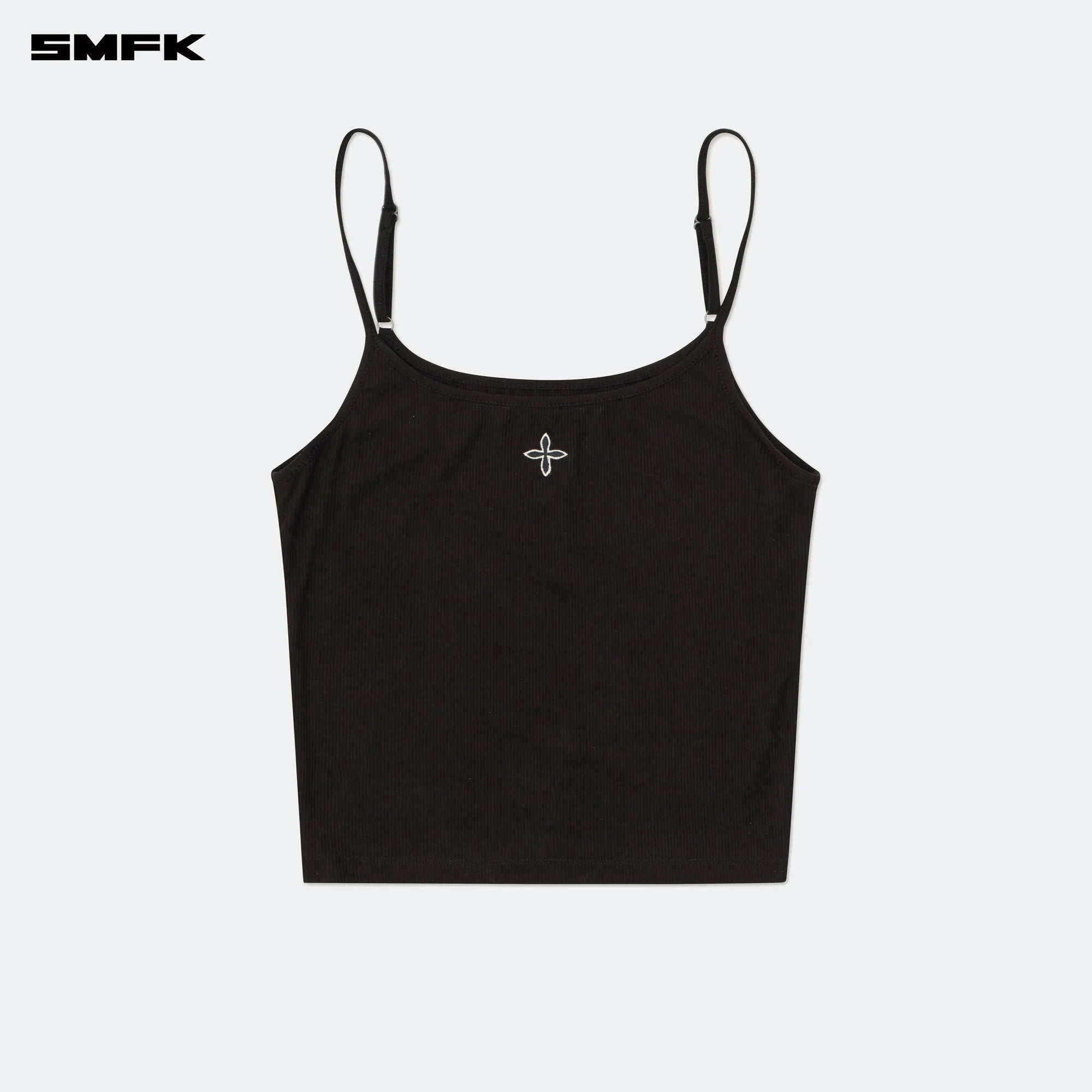 COMPASS HUG EXTRA-LONG SPORTS STRAP TOP BLACK
