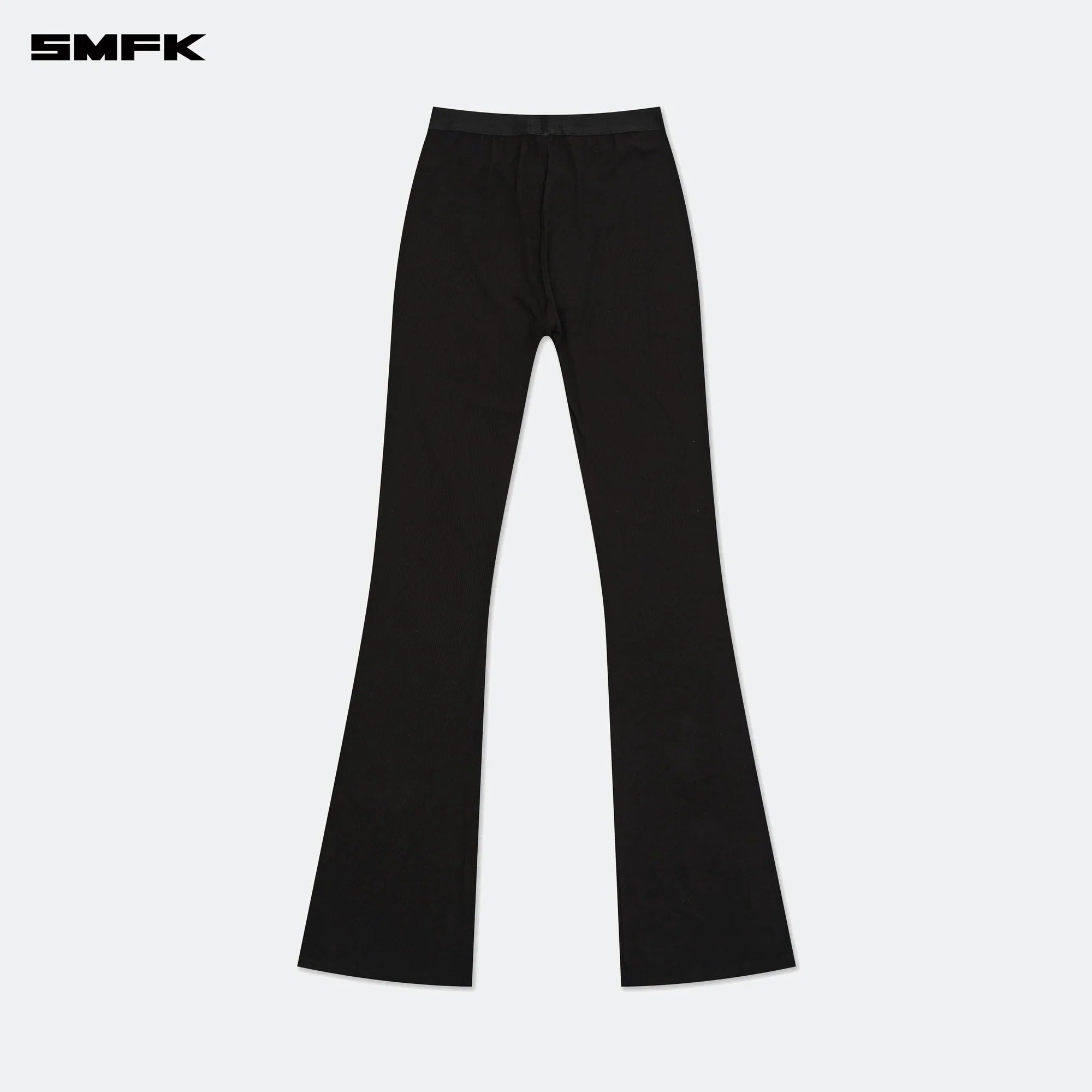 COMPASS HUG HIGH-WAISTED SPORTS FLARED PANTS BLACK