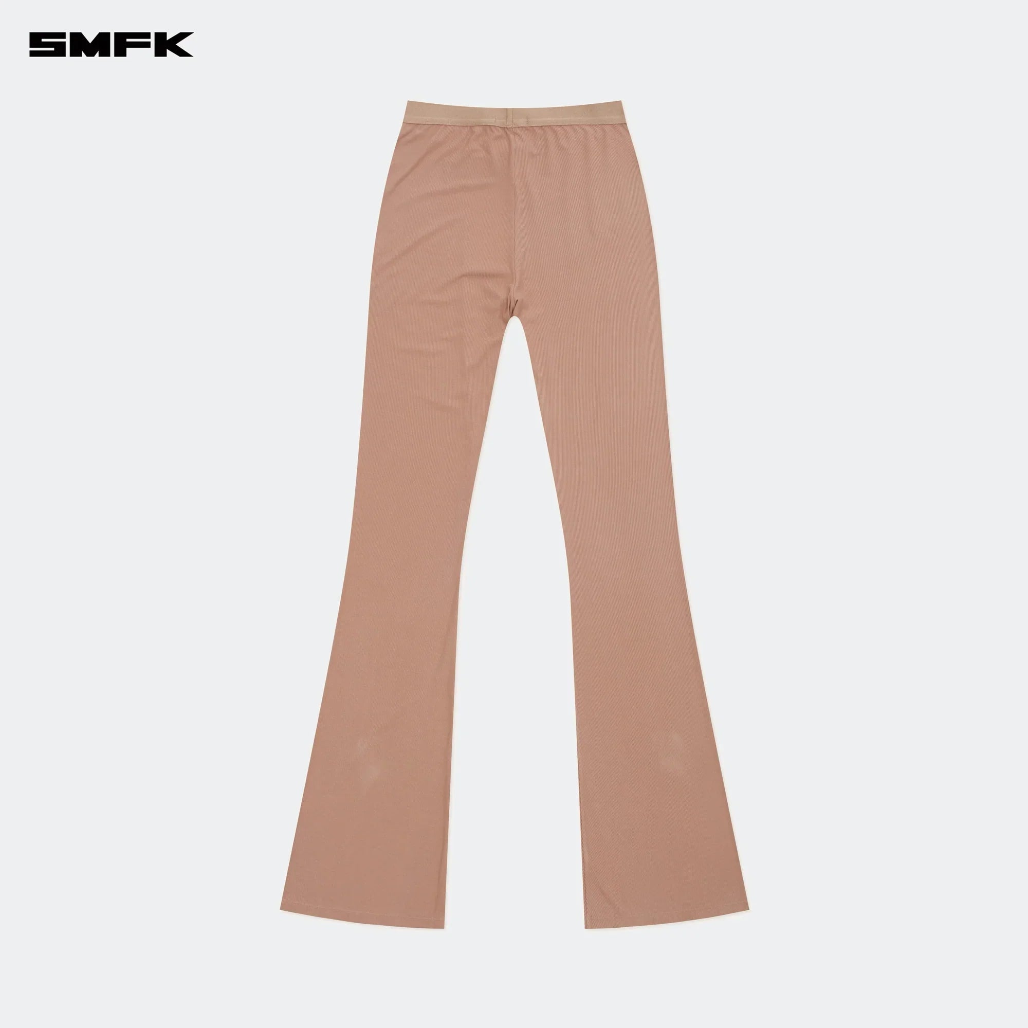 COMPASS HUG HIGH-WAISTED SPORTS FLARED PANTS NUDE