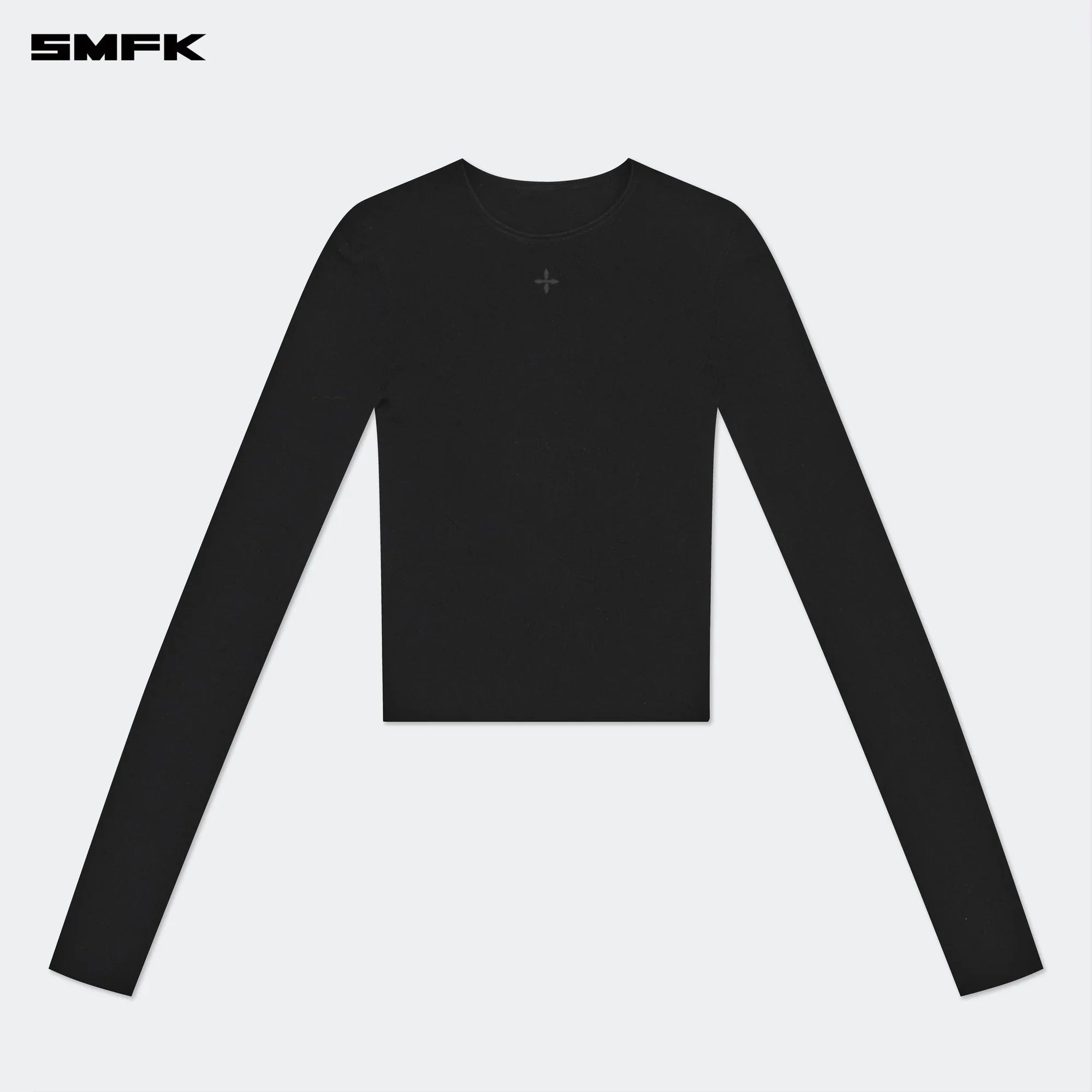COMPASS HUG KNIT WOOL TOP IN BLACK