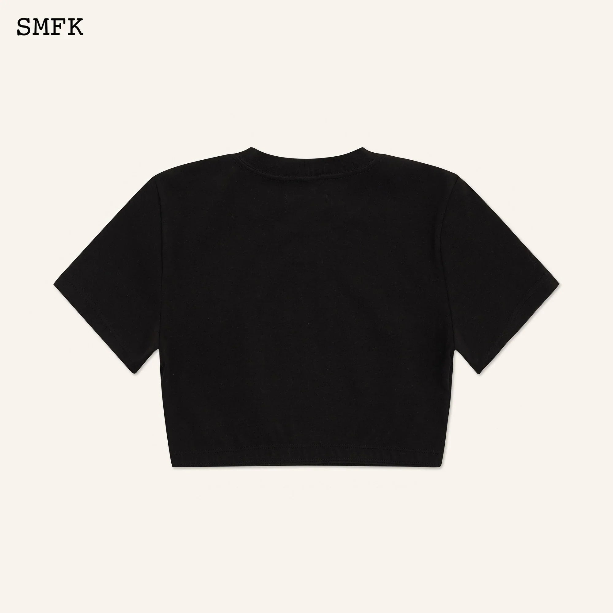 COMPASS HUG SHORT TEE IN BLACK