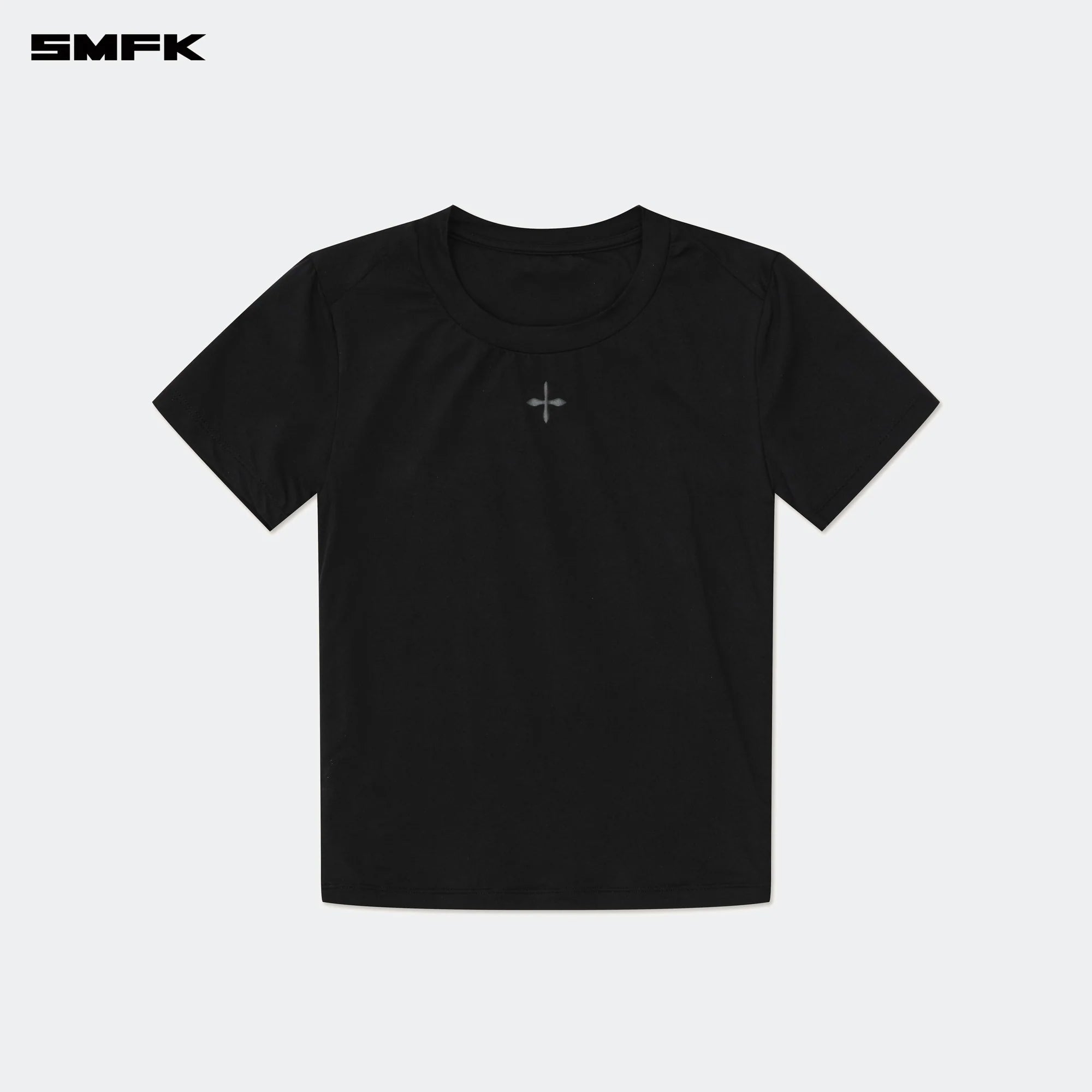 SMFK COMPASS HUG SKIN-TIGHT FITTING TEE BLACK