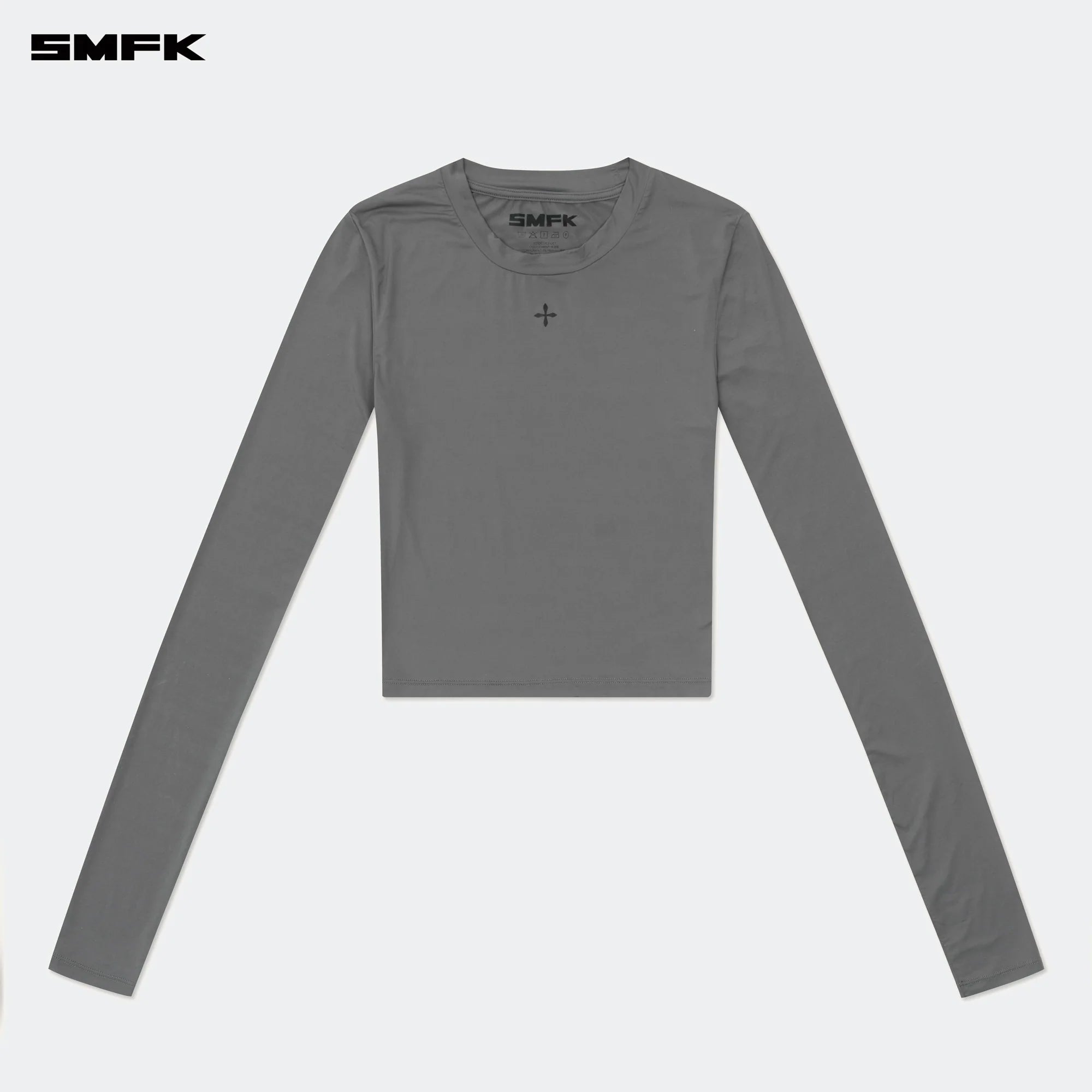 COMPASS HUG SKIN-TIGHT FITTING TOP DARK GRAY