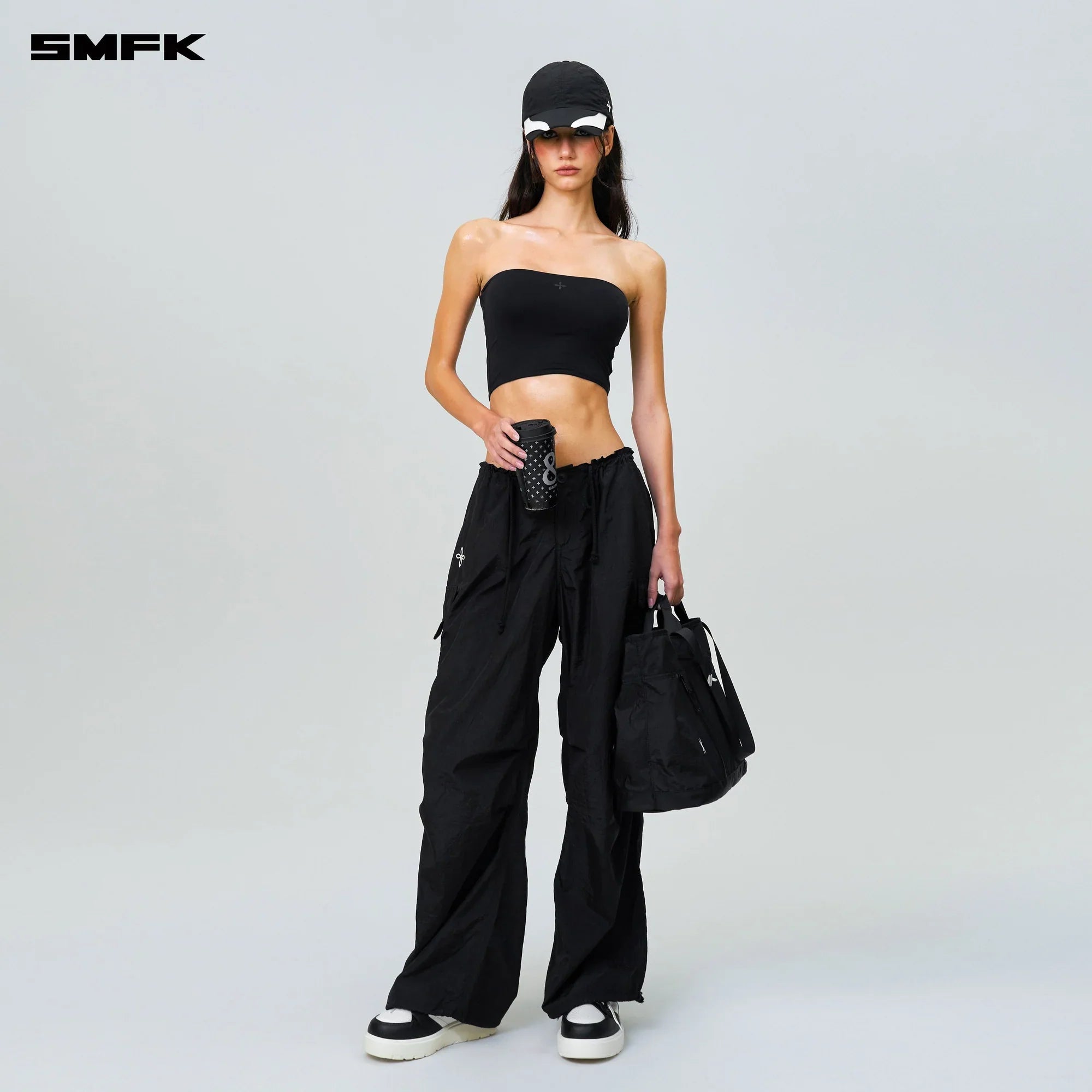 COMPASS HUG SKIN TUBE TOP BLACK