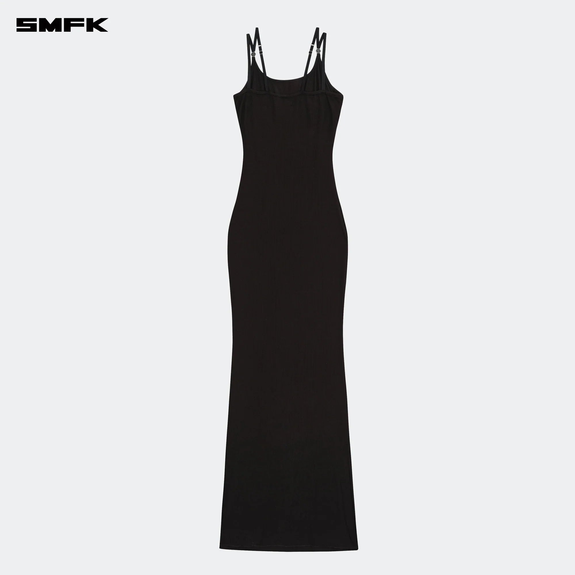 COMPASS HUG SLIM FIT LONG DRESS BLACK