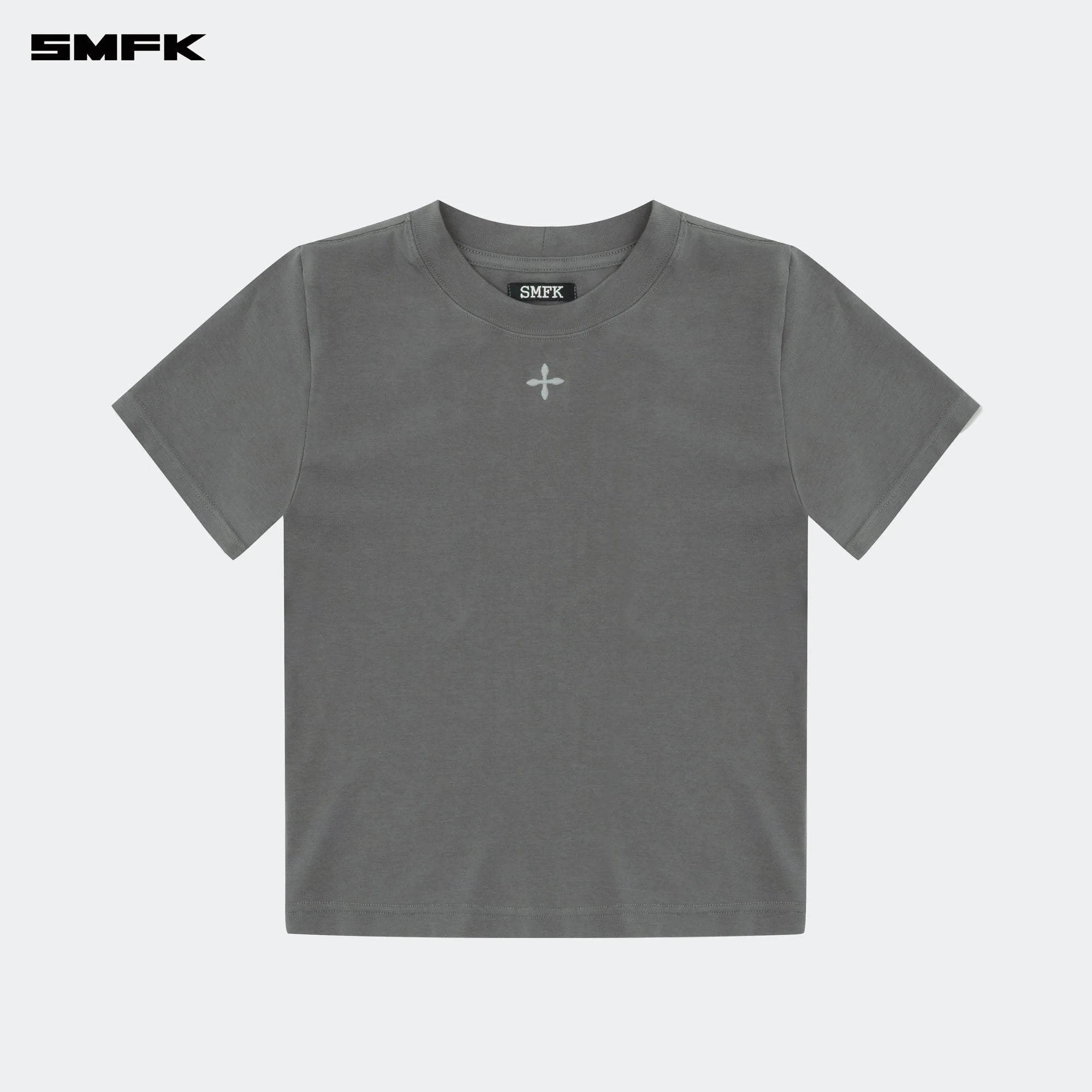 COMPASS HUG SLIM FIT TEE DARK GRAY