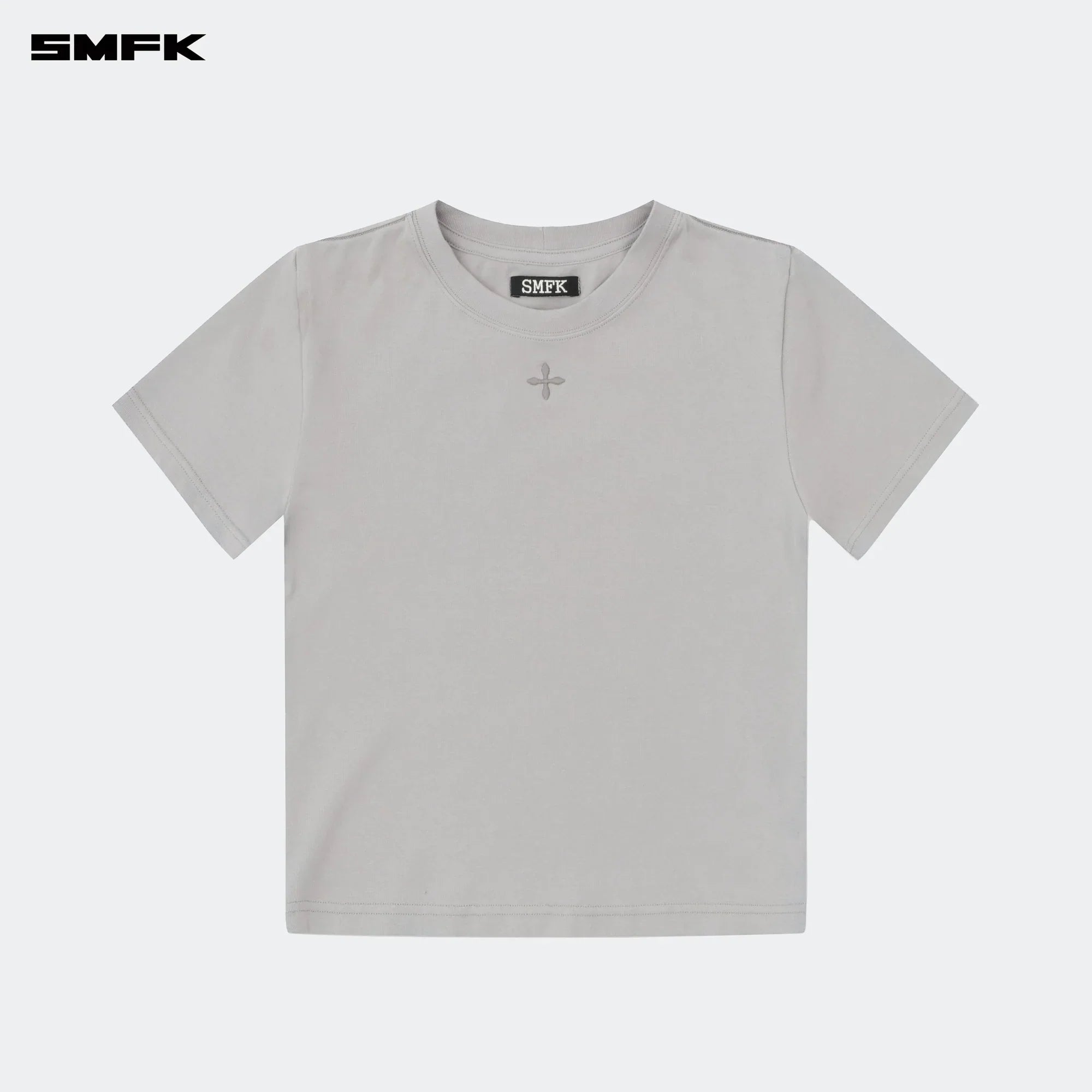 COMPASS HUG SLIM FIT TEE GRAY