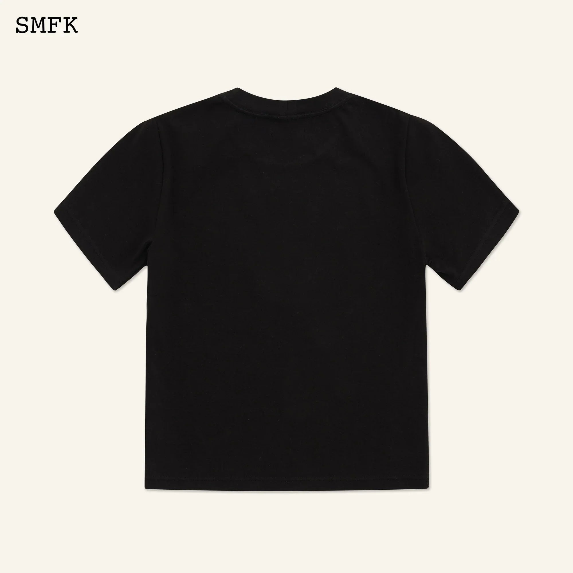 COMPASS HUG SLIM-FIT TEE IN BLACK