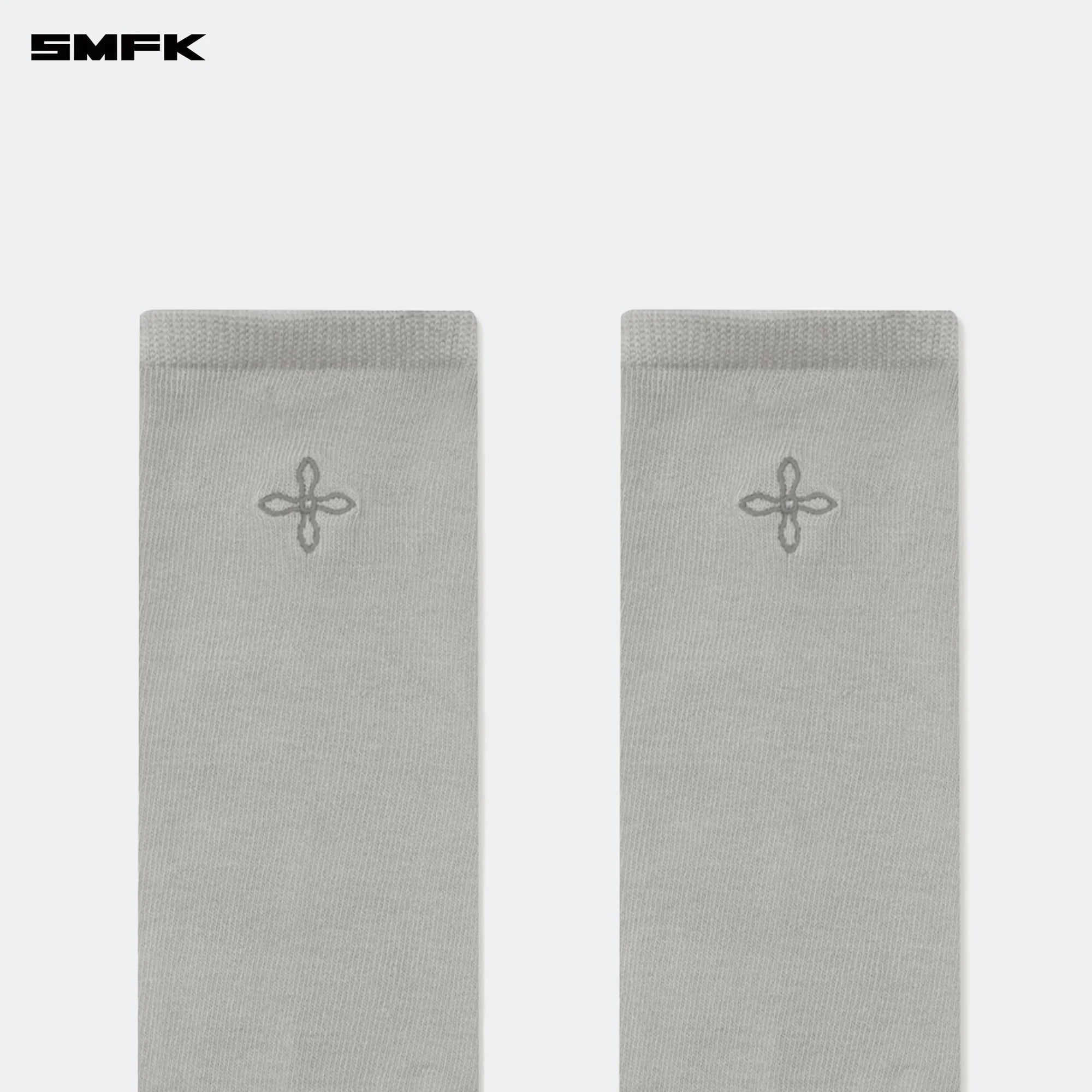COMPASS HUG SPORTS MID-CALF SOCKS GRAY (2 PAIRS)