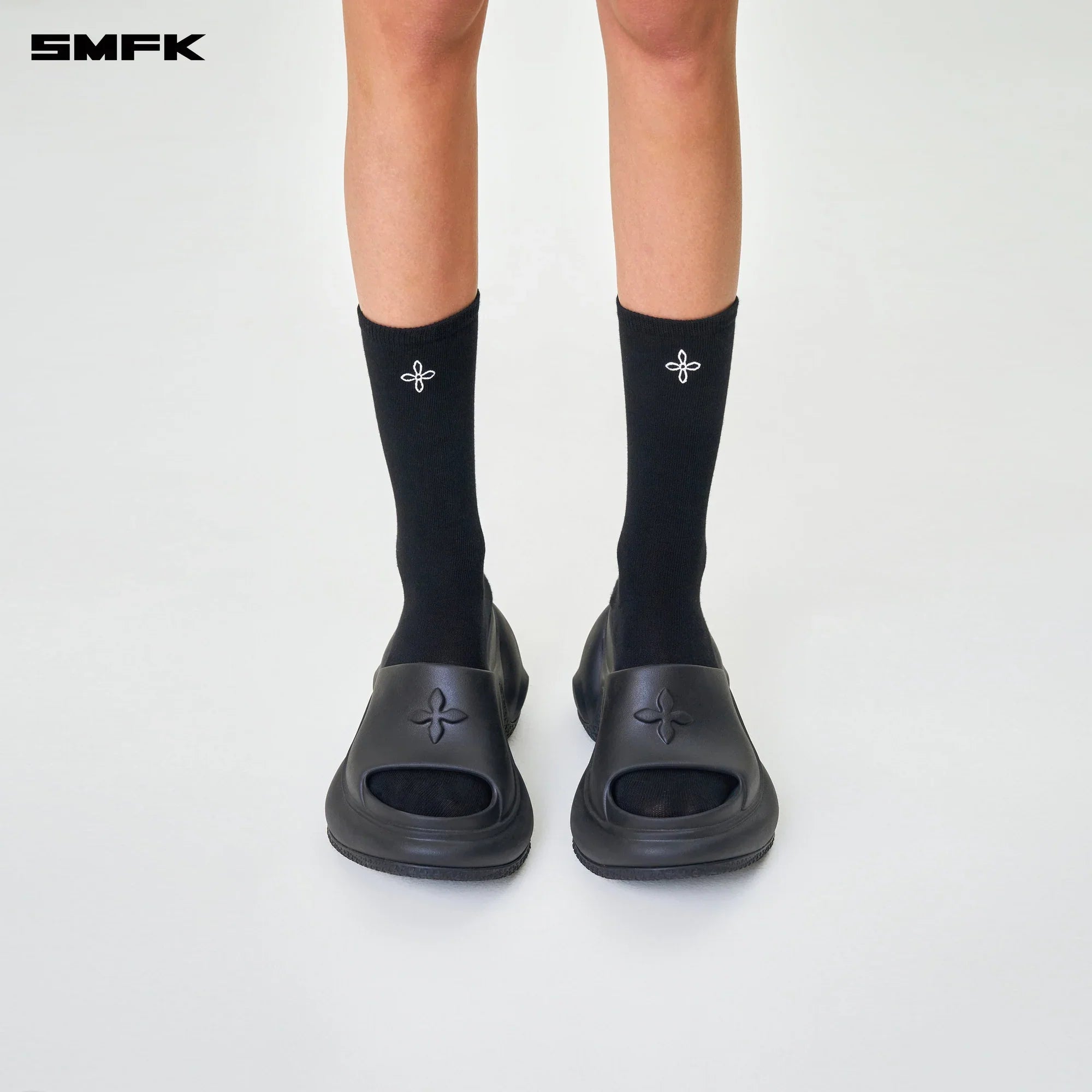 COMPASS HUG SPORTS SHORT SOCKS BLACK (2 PAIRS)