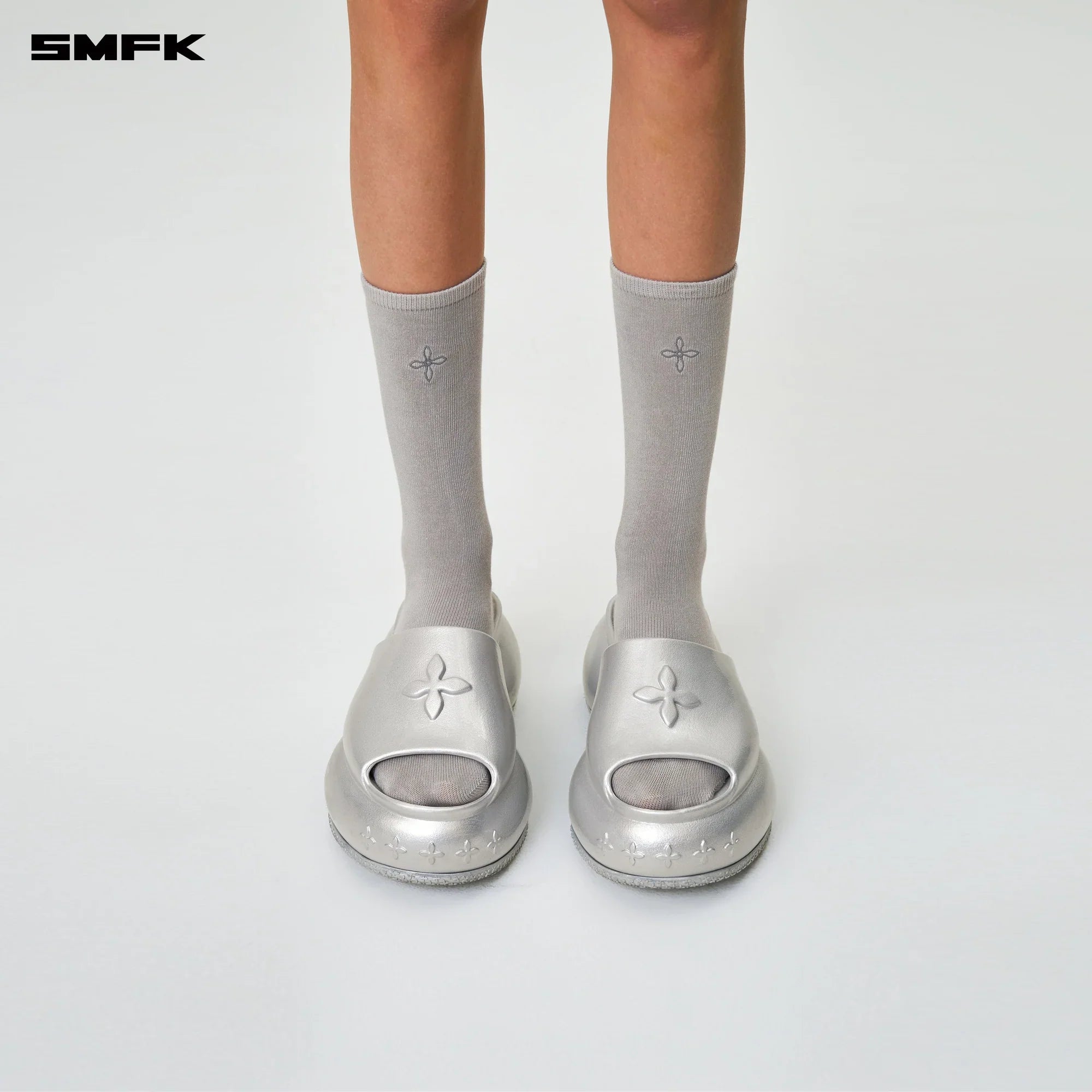 COMPASS HUG SPORTS SHORT SOCKS GRAY (2 PAIRS)